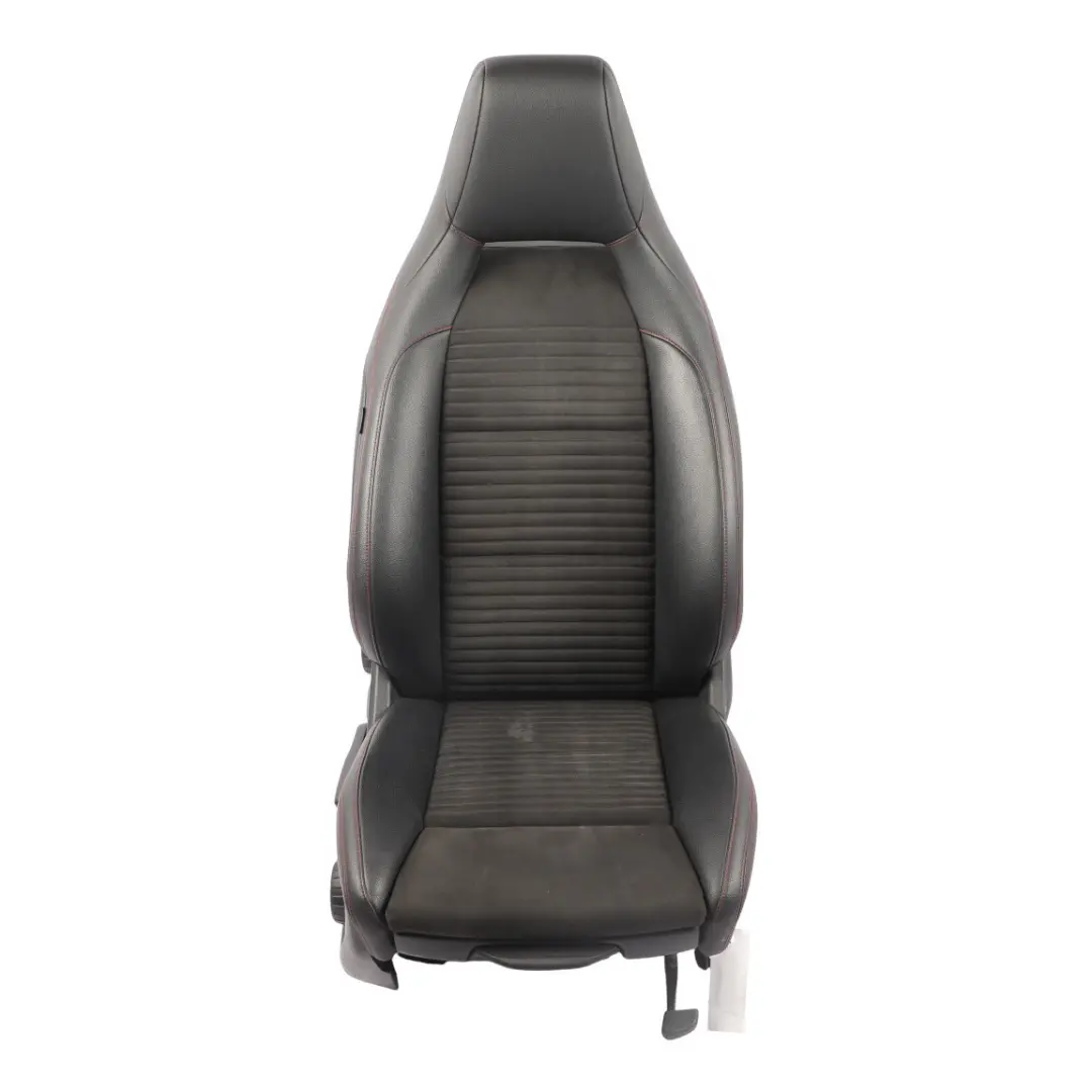Front Seat Mercedes W176 Sport Right O/S Fabric Leather Black Red Threads to with Part number A1769106307 Front Seat Mercedes W176 Sport Right O/S Fabric Leather Black Red Threads - SKU A1769106407-1 - Part number A1769106307
