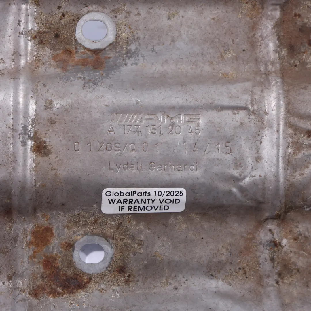 Exhaust Manifold Screening Plate V8 M177 to Mercedes W205 W213 63 AMG with Part number A1771512045 Mercedes W205 W213 63 AMG Exhaust Manifold Screening Plate V8 M177 - SKU A1771512045 - Part number A1771512045