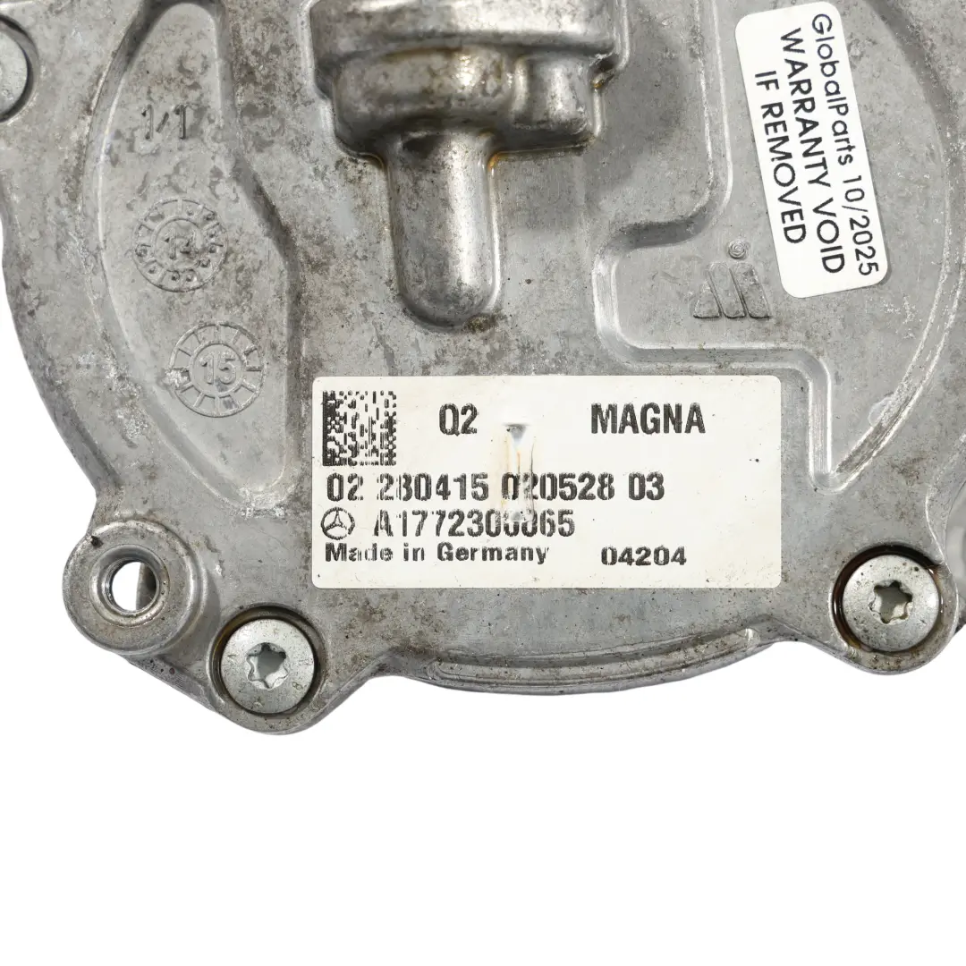 Unterdruckpumpe V8 M177 für Mercedes W205 W213 63 AMG mit Teilenummer A1772300065 Mercedes W205 W213 63 AMG Unterdruckpumpe V8 M177 - SKU A1772300065 - Teilenummer A1772300065