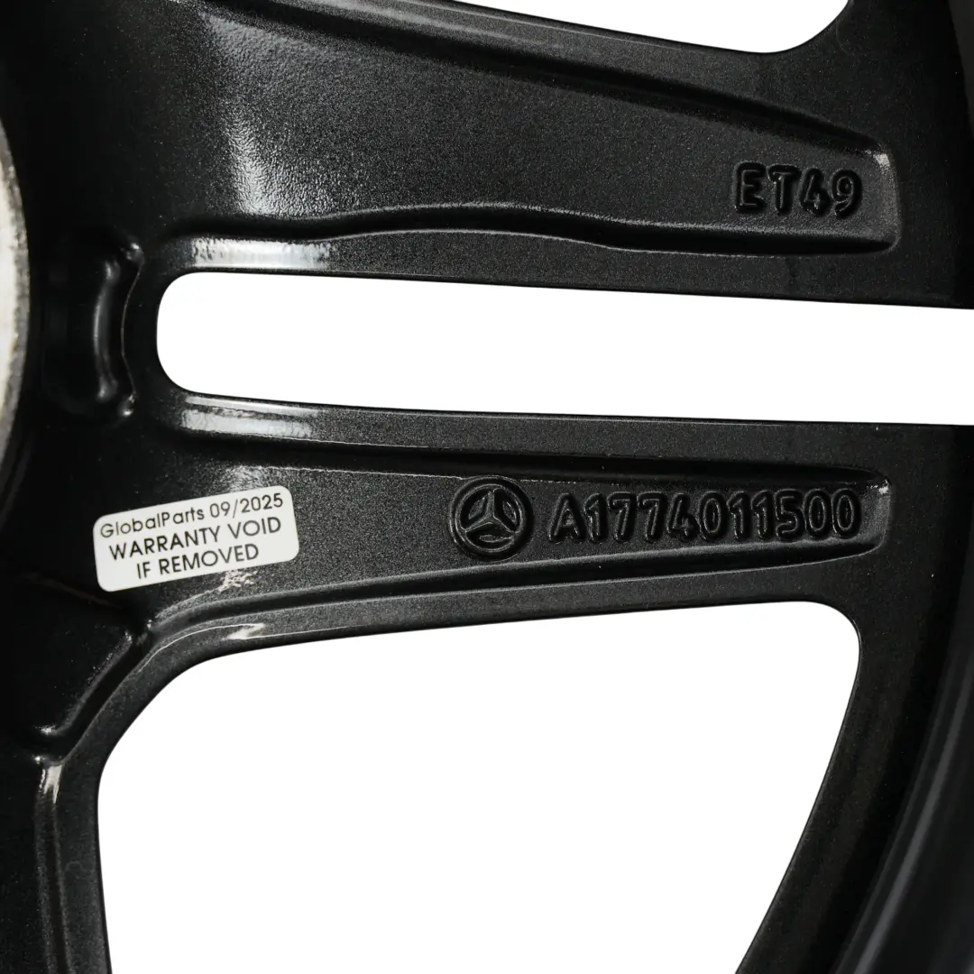 Llanta aleación Mercedes W177 V177 AMG 5 radios dobles 18" 7,5J para con número de pieza A1774011500 Llanta aleación Mercedes W177 V177 AMG 5 radios dobles 18" 7,5J - SKU A1774011500-3 - Número de pieza A1774011500