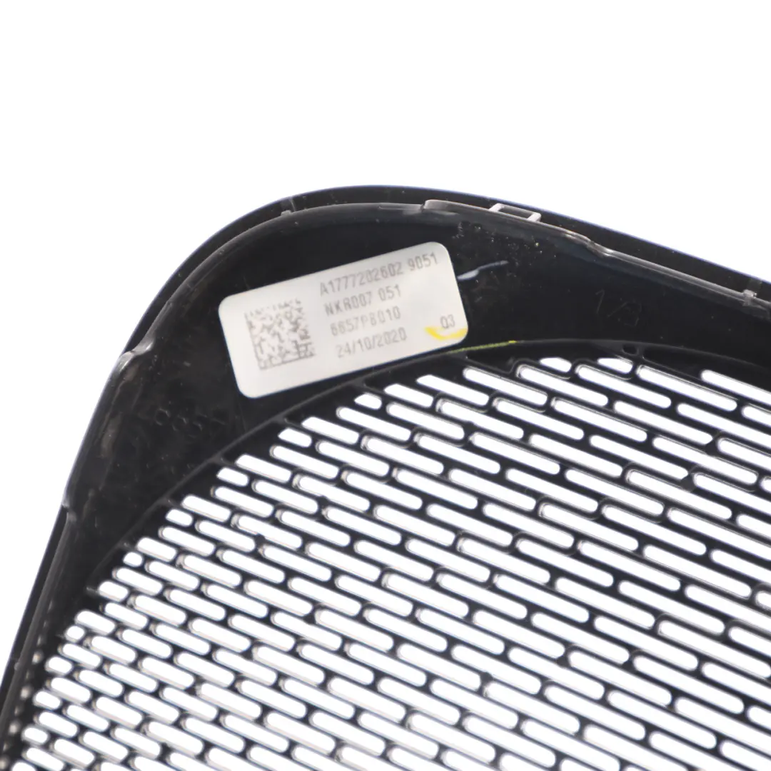 Door Card Speaker Grill Cover Trim Front Right O/S to Mercedes X118 with Part number A1777202602 Mercedes X118 Door Card Speaker Grill Cover Trim Front Right O/S - SKU A1777202602 - Part number A1777202602