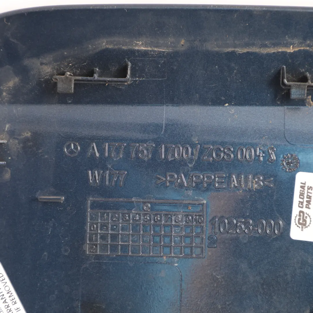 Mercedes W177 Fuel Flap Cover Filler Fill In Denim Blue Metallic 667 - SKU A1777571700-DEB - Part number A1777571700