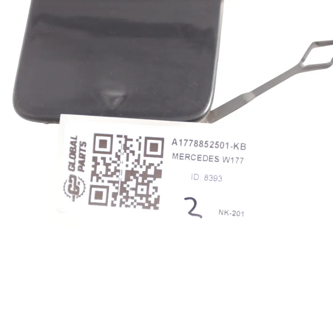 Bumper Flap Towing Eye Cover Kosmos Black - 191 to Mercedes W177 Rear with Part number A1778852501 Mercedes W177 Rear Bumper Flap Towing Eye Cover Kosmos Black - 191 - SKU A1778852501-KB - Part number A1778852501