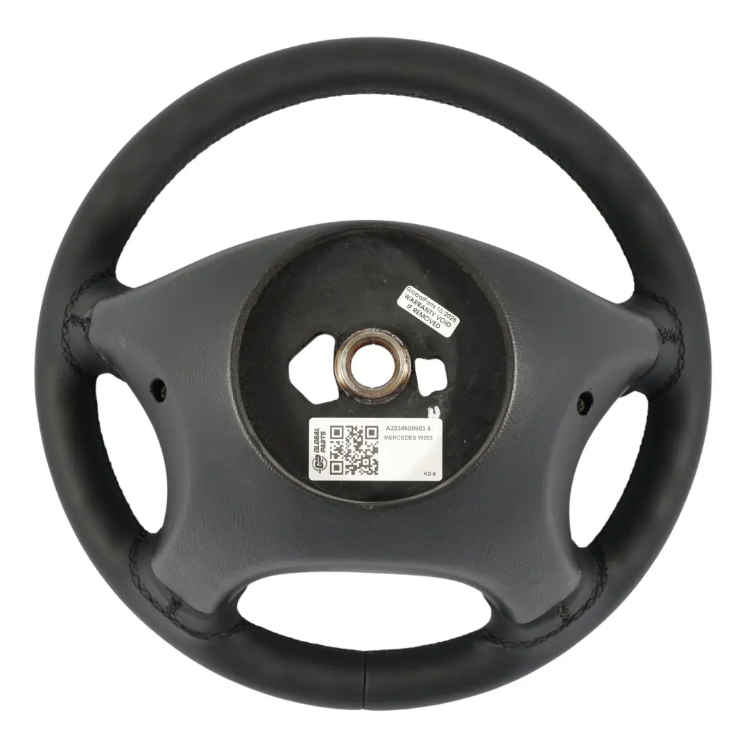 Mercedes W203 S203 Lenkrad NEU Schwarz Leder - SKU A2034600903-5 - Teilenummer A2034600903