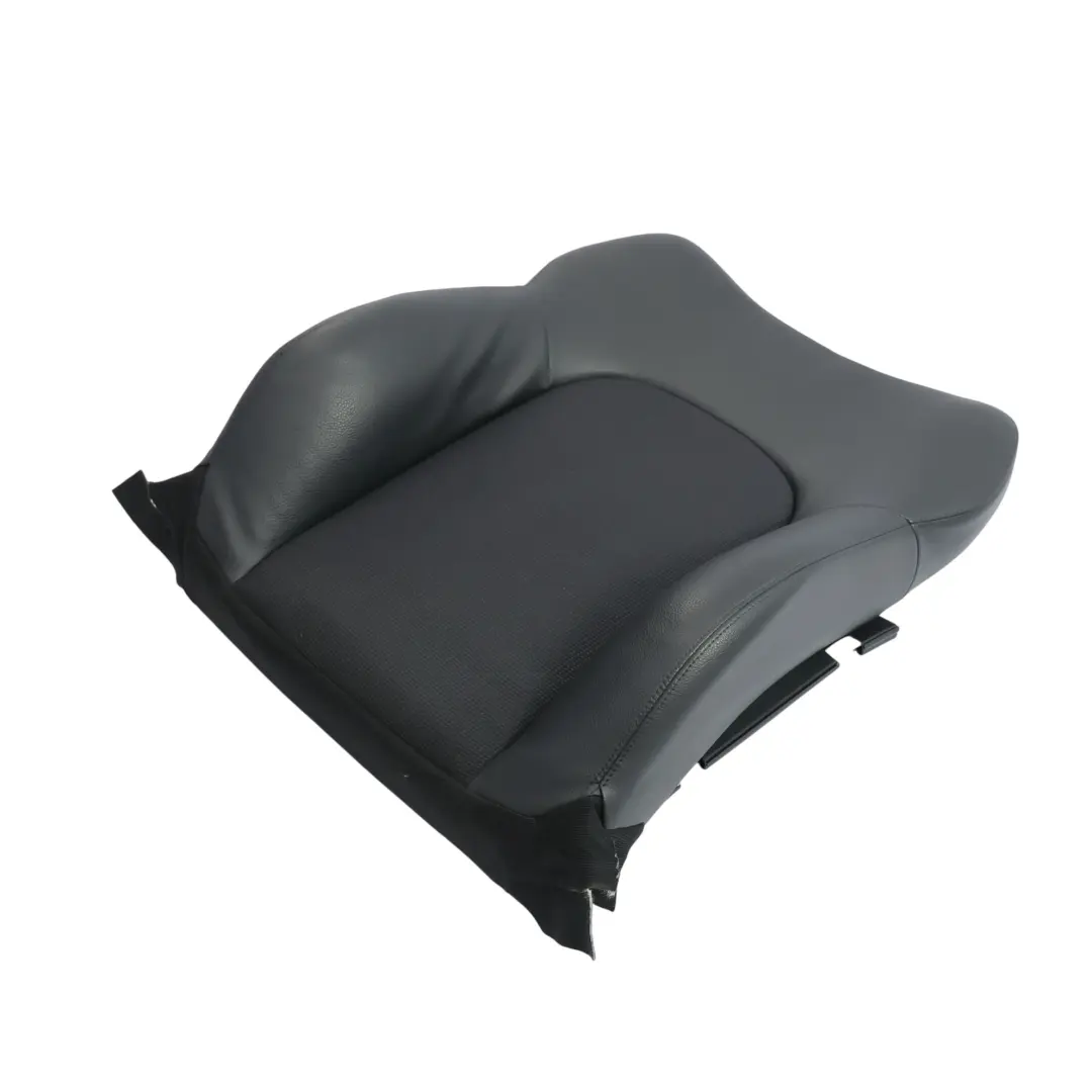 Mercedes CL203 Seat Backrest Front Left N/S Covering Black Leather - SKU A2039107747-4 - Part number A2039107747