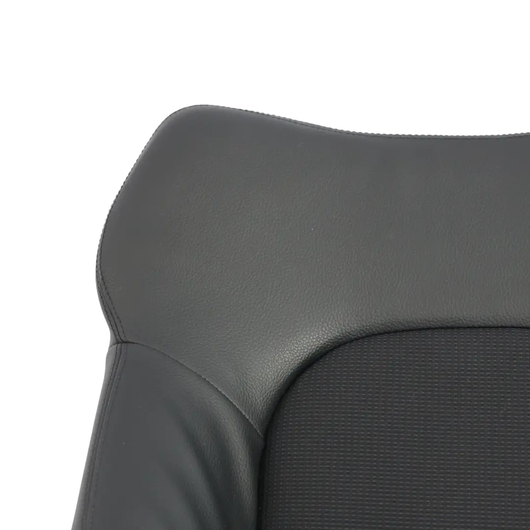 Mercedes CL203 Seat Backrest Front Left N/S Covering Black Leather - SKU A2039107747-4 - Part number A2039107747