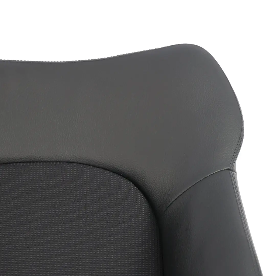 Mercedes CL203 Seat Backrest Front Left N/S Covering Black Leather - SKU A2039107747-4 - Part number A2039107747