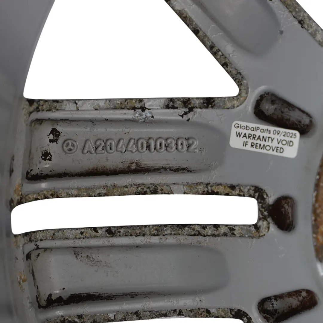 Plata Rueda Trasera De Aleación Rim 17" 8.5J ET:58 para Mercedes W204 con número de pieza A2044010302 Mercedes W204 Plata Rueda Trasera De Aleación Rim 17" 8.5J ET:58 - SKU A2044010302-1 - Número de pieza A2044010302