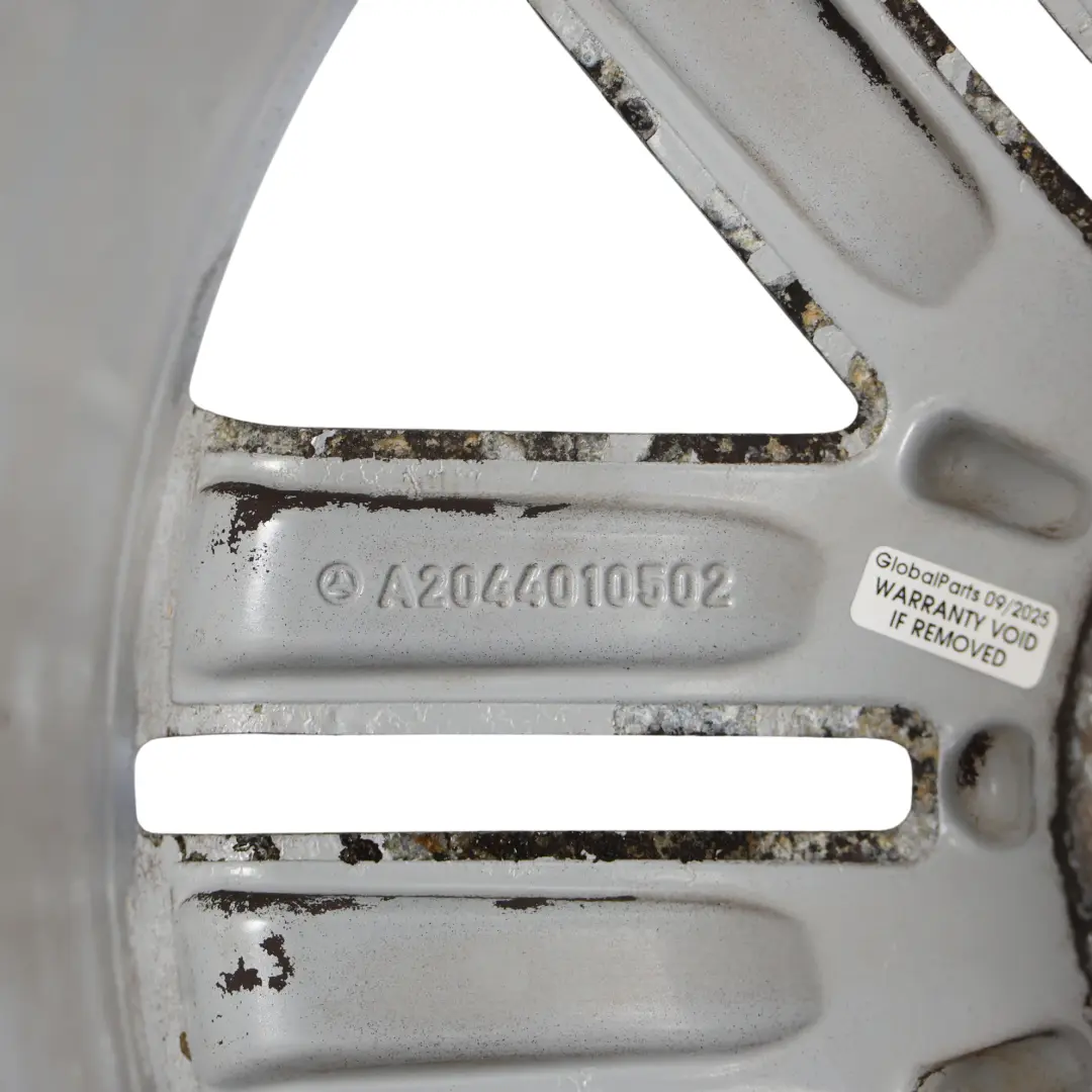 Mercedes W204 Silver Front Wheel Alloy Rim 17" 7.5J ET:47 - SKU A2044010502-1 - Part number A2044010502