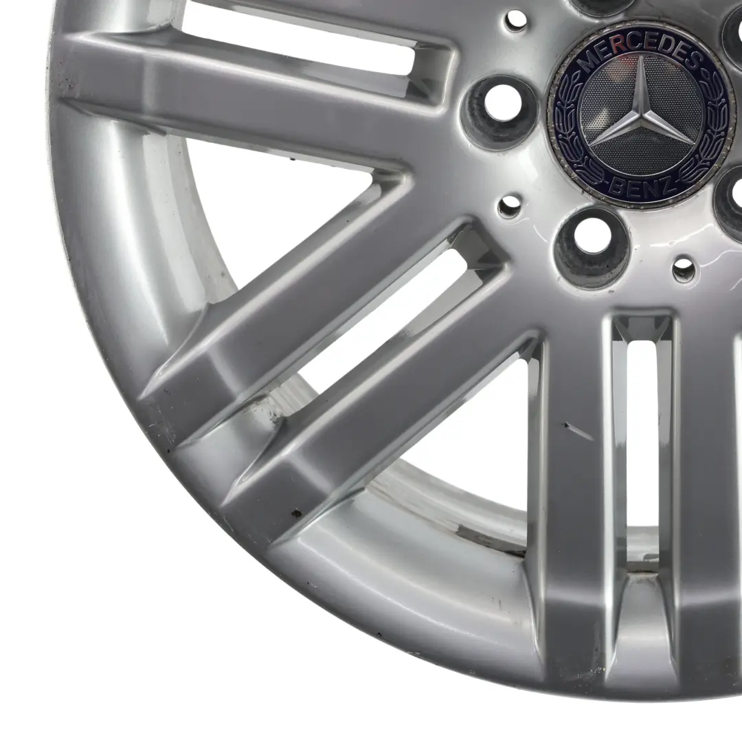 Mercedes W204 Silver Front Wheel Alloy Rim 17" 7.5J ET:47 - SKU A2044010502-1 - Part number A2044010502
