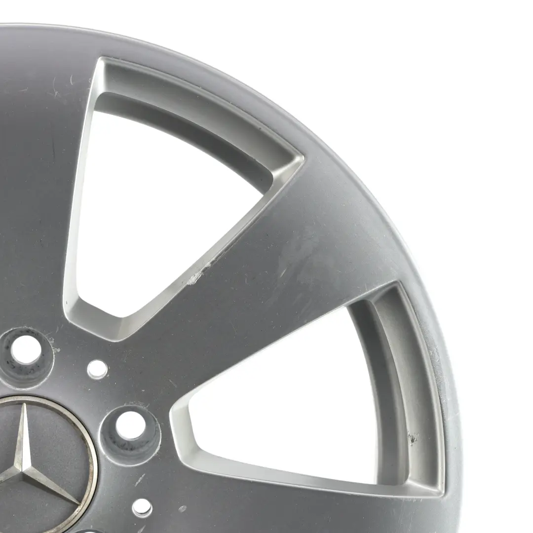  Llanta de aleación plateada Mercedes W204 de 7 radios 16" 6J ET:39 - SKU A2044011002-2 - Número de pieza A2044011002