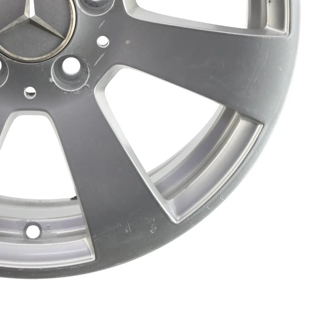  Llanta de aleación plateada Mercedes W204 de 7 radios 16" 6J ET:39 - SKU A2044011002-2 - Número de pieza A2044011002