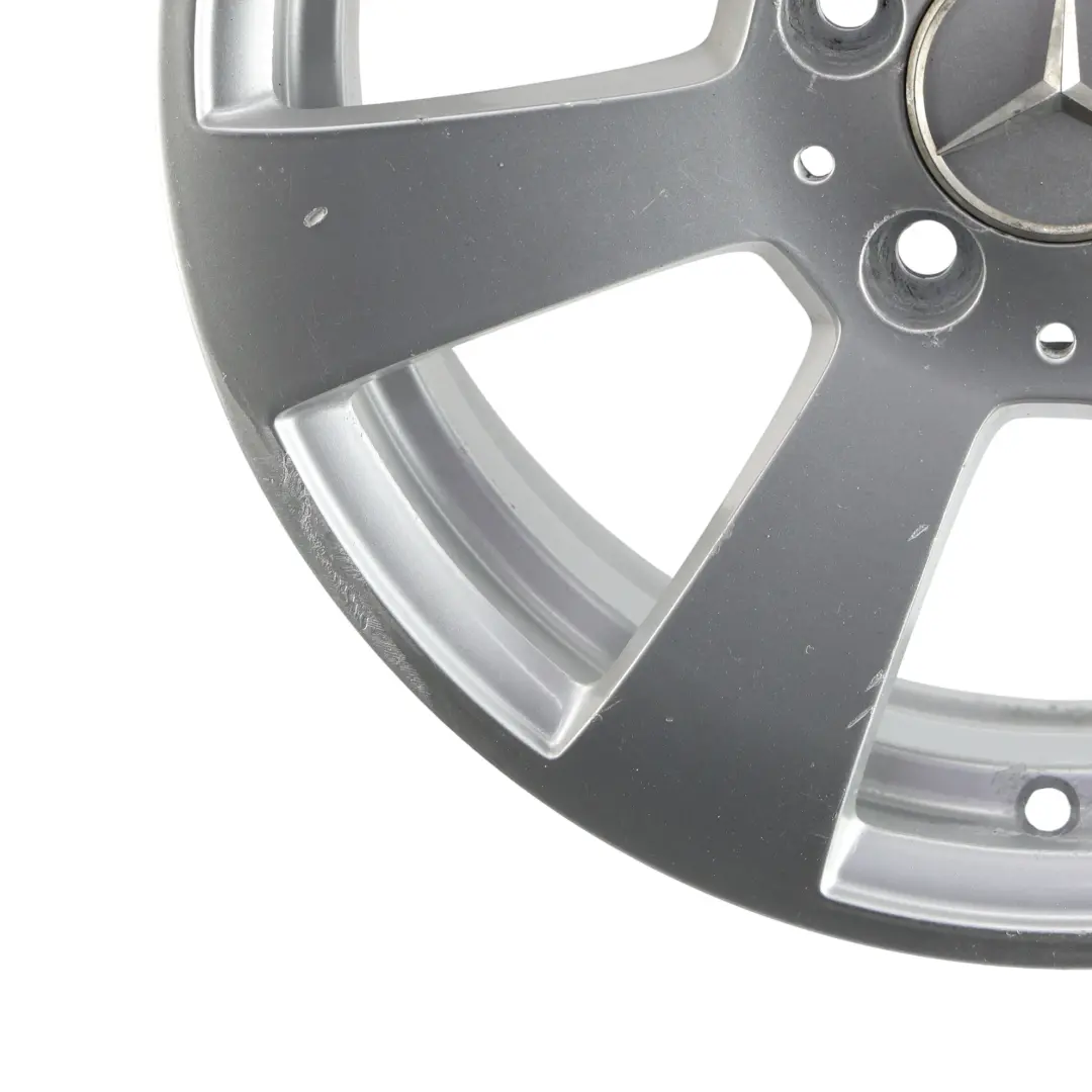 Mercedes W204 Jante alliage argentée 7 branches 16" 6J ET:39 - SKU A2044011002-2 - Numéro de pièce A2044011002