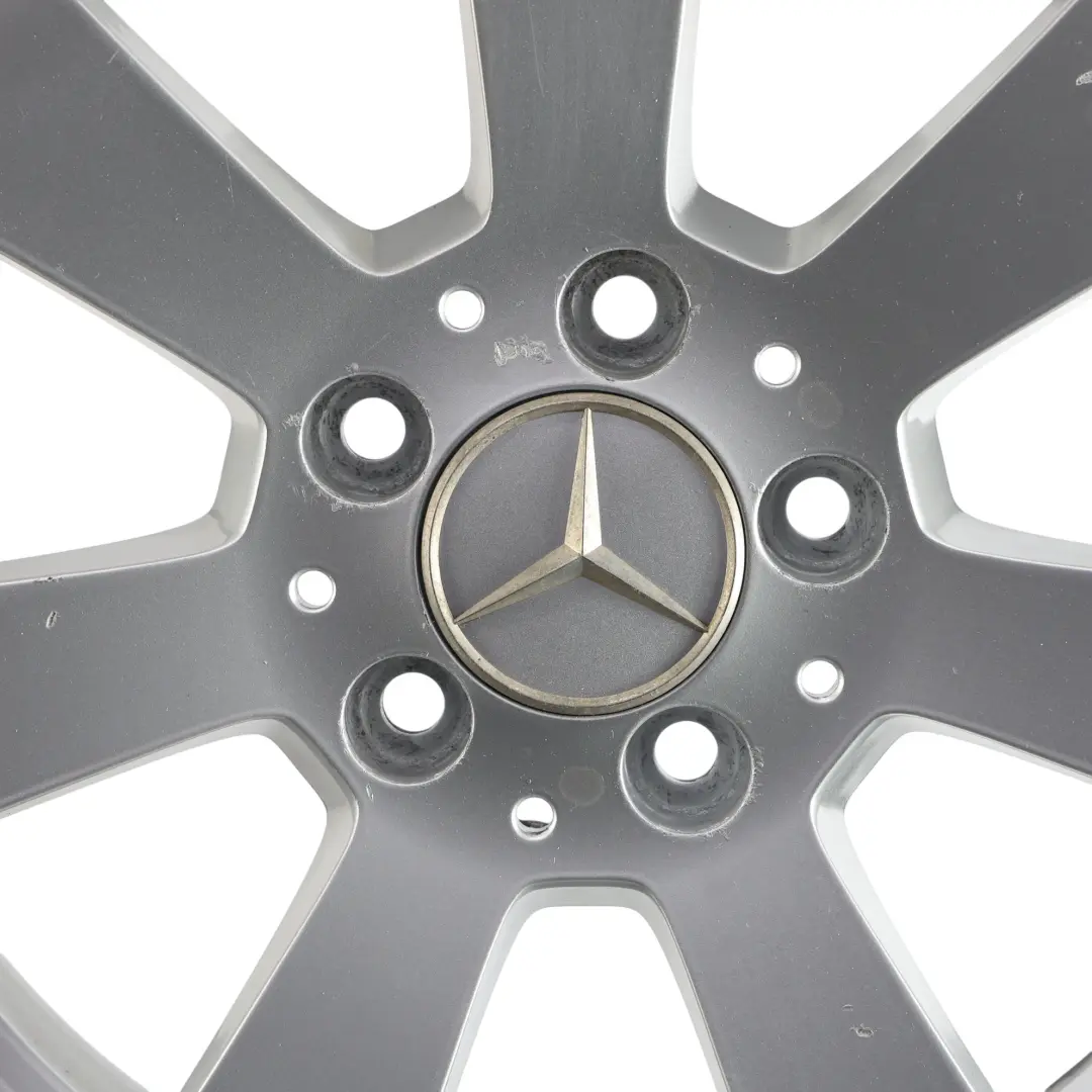 Mercedes W204 Silver Alloy Wheel Rim 7 Spoke 16" 6J ET:39 - SKU A2044011002-4 - Part number A2044011002