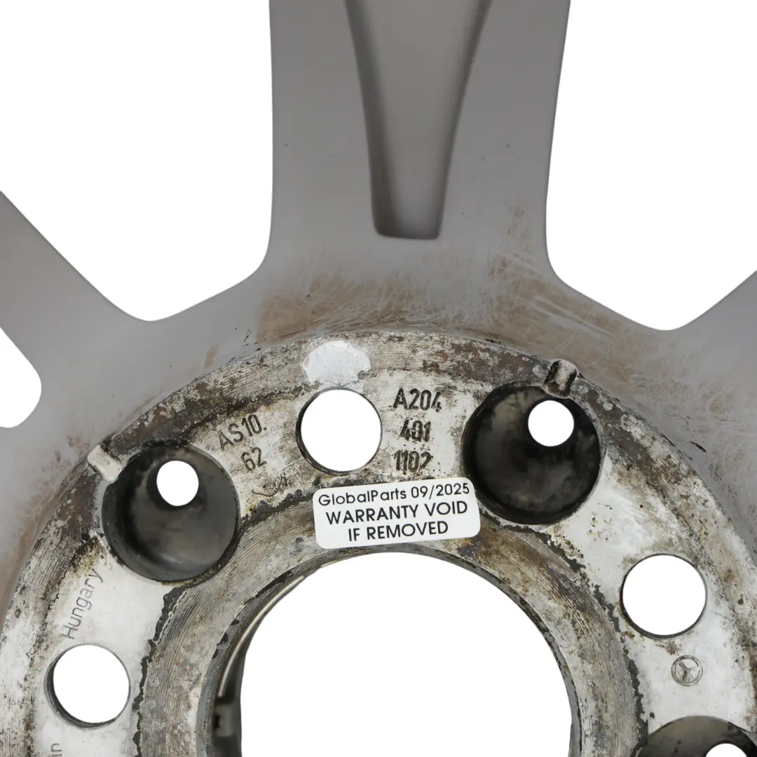 Mercedes W204 Cerchio In Lega Argento 7 Fori 16" ET:43 7J - SKU A2044011102-1 - Numero di parte A2044011102