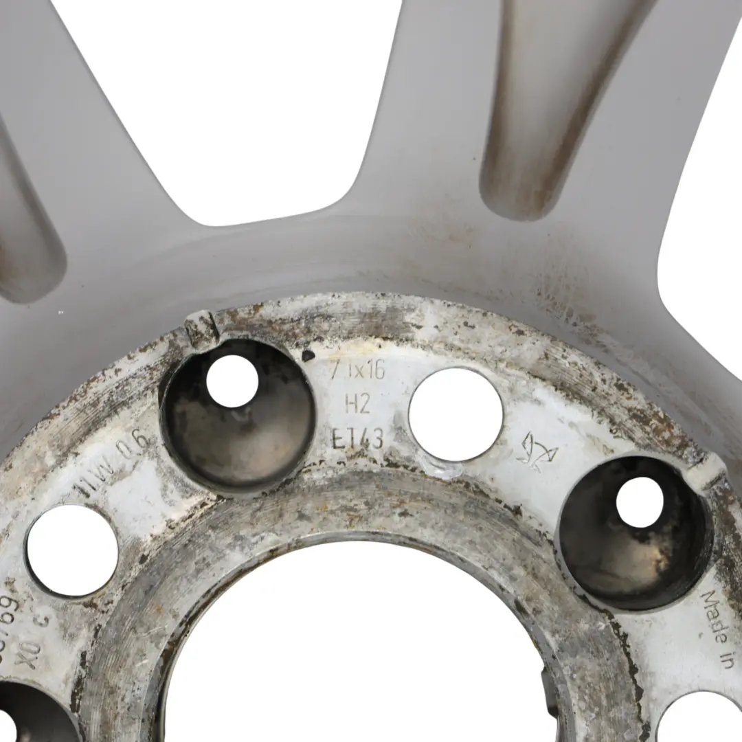 Mercedes W204 Cerchio In Lega Argento 7 Fori 16" ET:43 7J - SKU A2044011102-1 - Numero di parte A2044011102