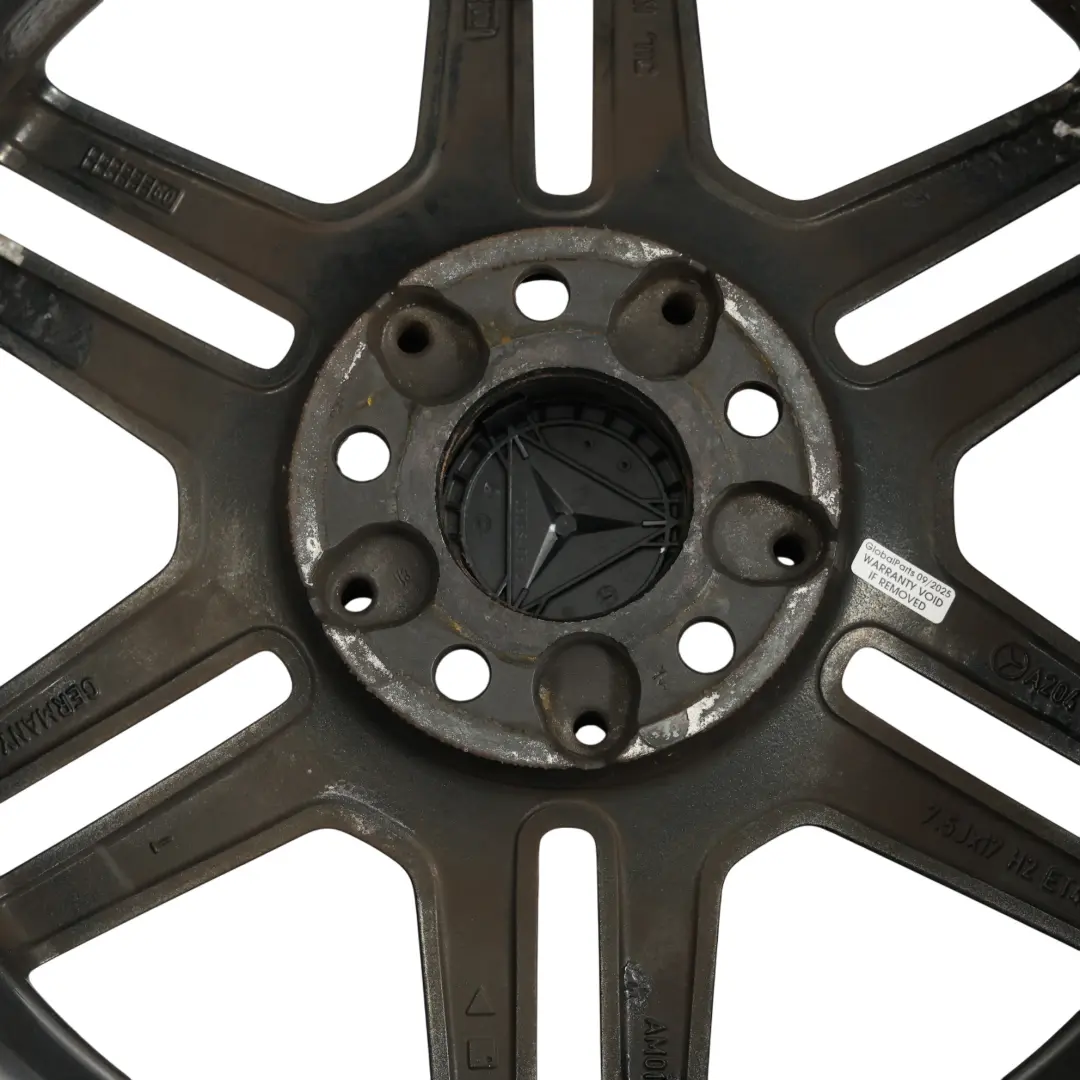 Mercedes W204 AMG Wheel Rim Alloy Grey 17" ET:47 7.5J 6 Double Spoke - SKU A2044014502-10 - Part number A2044014502