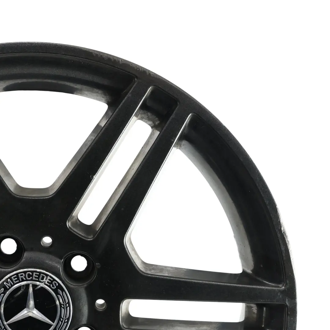 Rim Alloy Grey 17" ET:47 7.5J 6 Double Spoke to Mercedes W204 AMG Wheel with Part number A2044014502 Mercedes W204 AMG Wheel Rim Alloy Grey 17" ET:47 7.5J 6 Double Spoke - SKU A2044014502-10 - Part number A2044014502