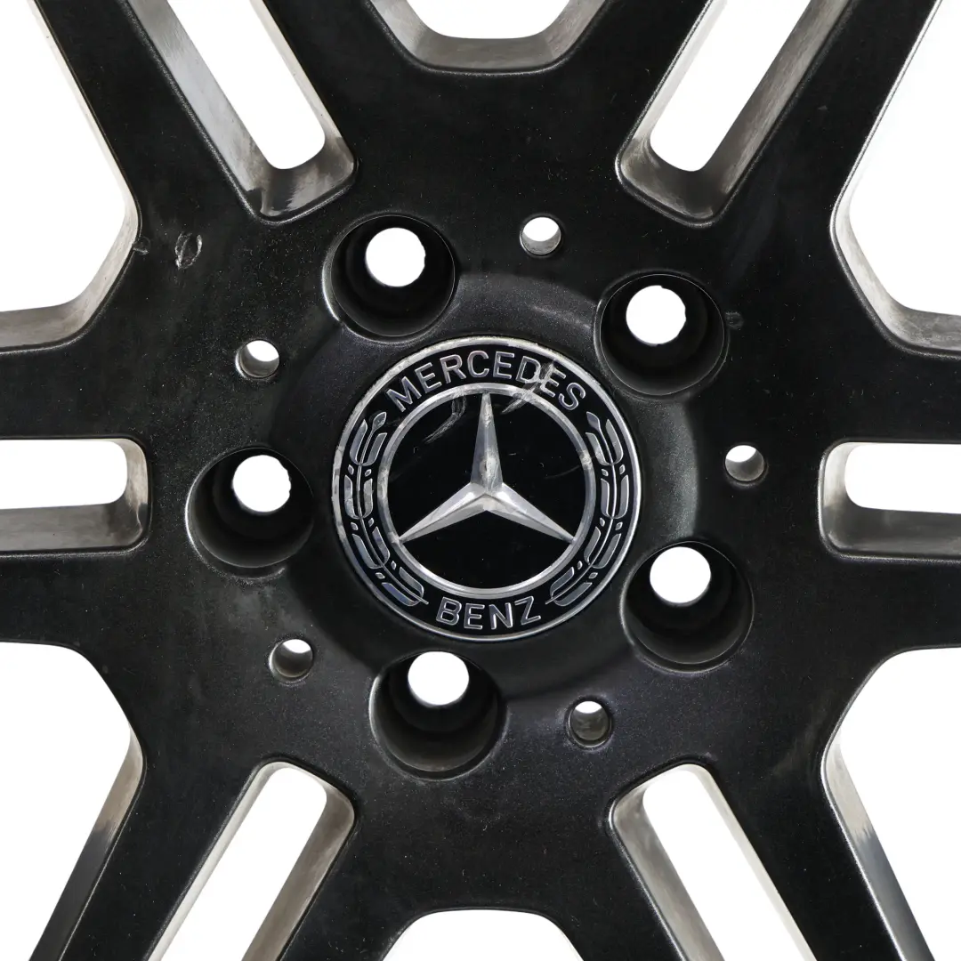 Mercedes W204 AMG Wheel Rim Alloy Grey 17" ET:47 7.5J 6 Double Spoke - SKU A2044014502-10 - Part number A2044014502