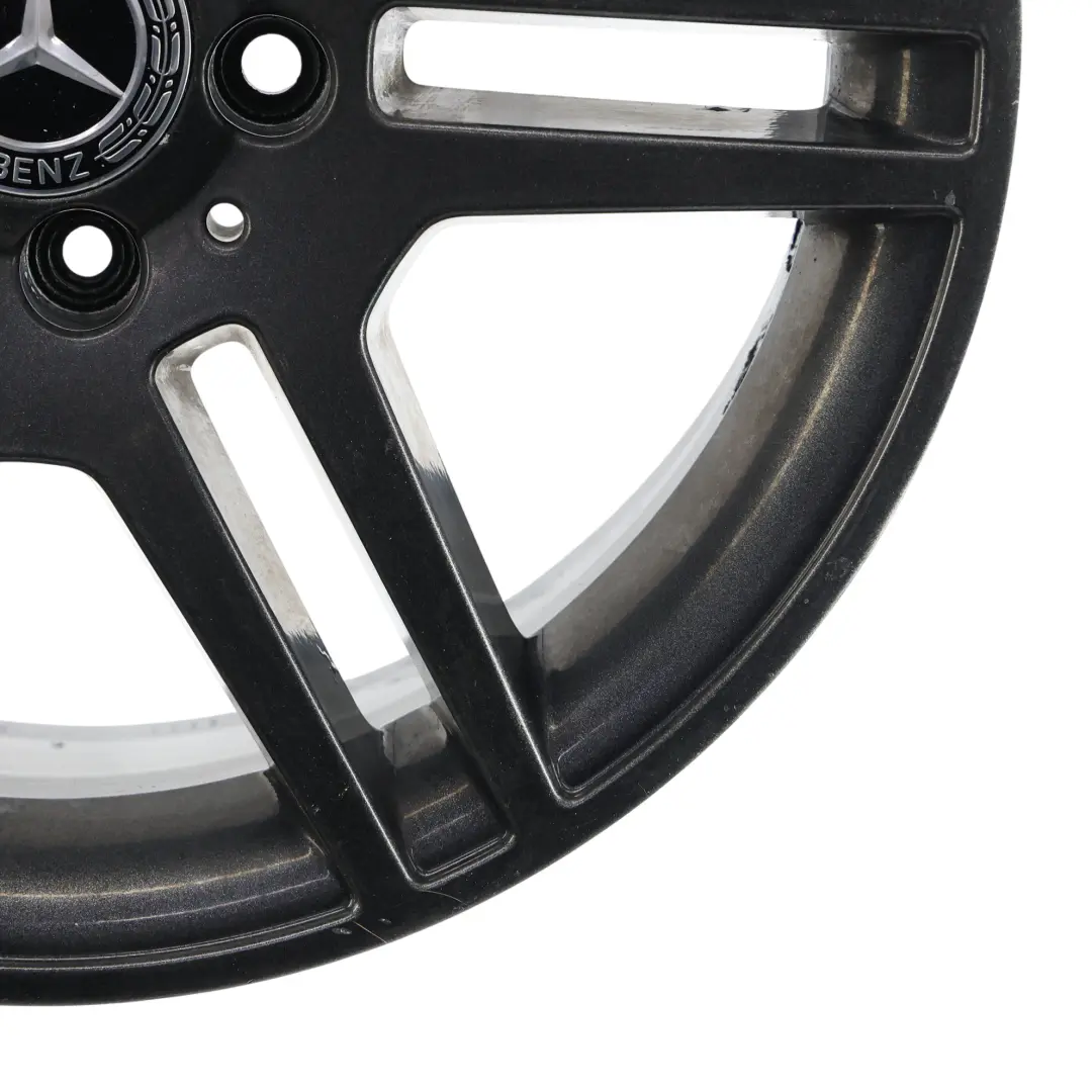 Mercedes W204 AMG Wheel Rim Alloy Grey 17" ET:47 7.5J 6 Double Spoke - SKU A2044014502-9 - Part number A2044014502