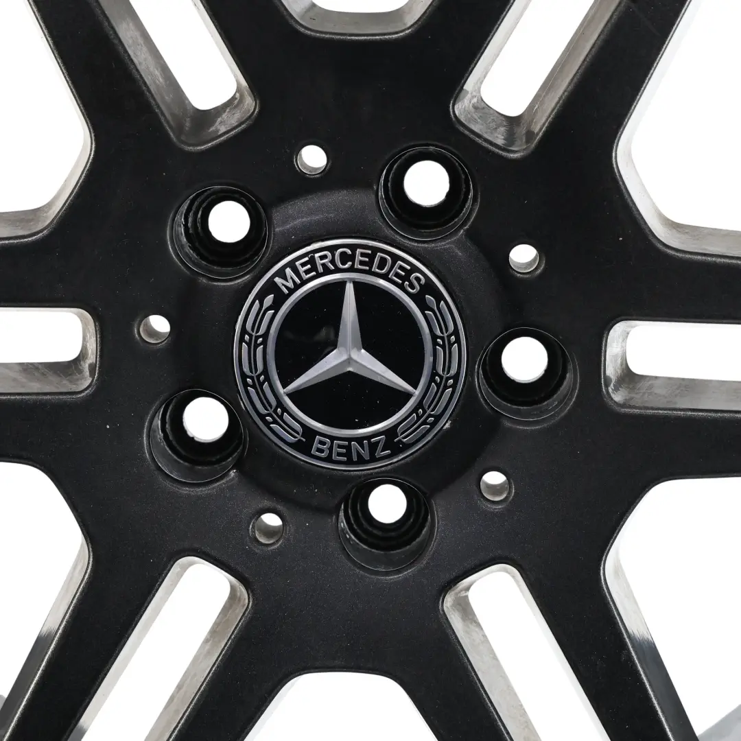 Mercedes W204 AMG Wheel Rim Alloy Grey 17" ET:47 7.5J 6 Double Spoke - SKU A2044014502-9 - Part number A2044014502
