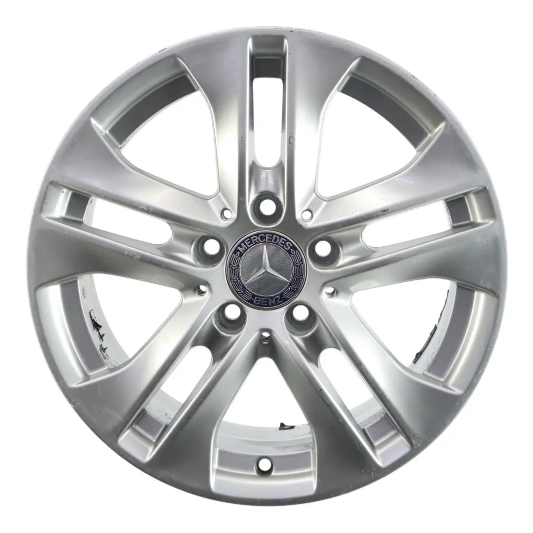 Mercedes W204 Alloy Wheel Rim 16" ET:43 7J 5 Double Spoke - SKU A2044017202-1 - Part number A2044017202