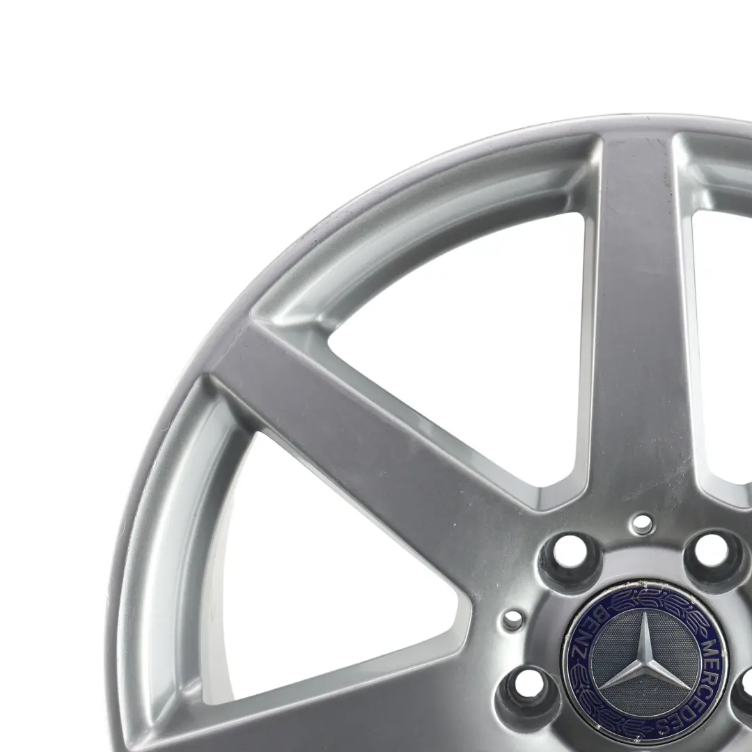 7-Spoke Front Alloy Wheel Rim 18" 8J ET:50 to Mercedes W204 with Part number A2044019802 Mercedes W204 7-Spoke Front Alloy Wheel Rim 18" 8J ET:50 - SKU A2044019802-1 - Part number A2044019802