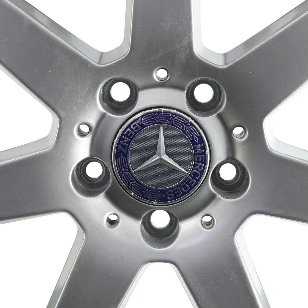 Mercedes W204 7-Spoke Front Alloy Wheel Rim 18" 8J ET:50 - SKU A2044019802-1 - Part number A2044019802