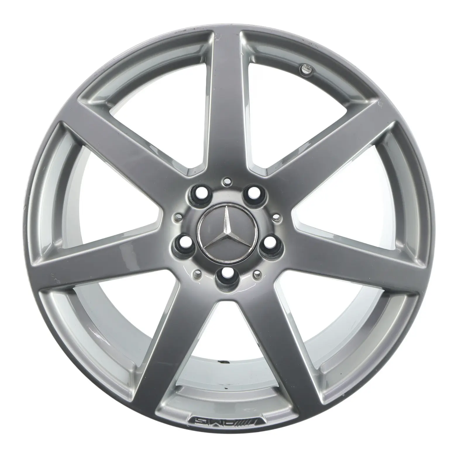 Mercedes W204 7-Spoke AMG Silver Rear Alloy Wheel Rim 18" 8,5J A2044019902