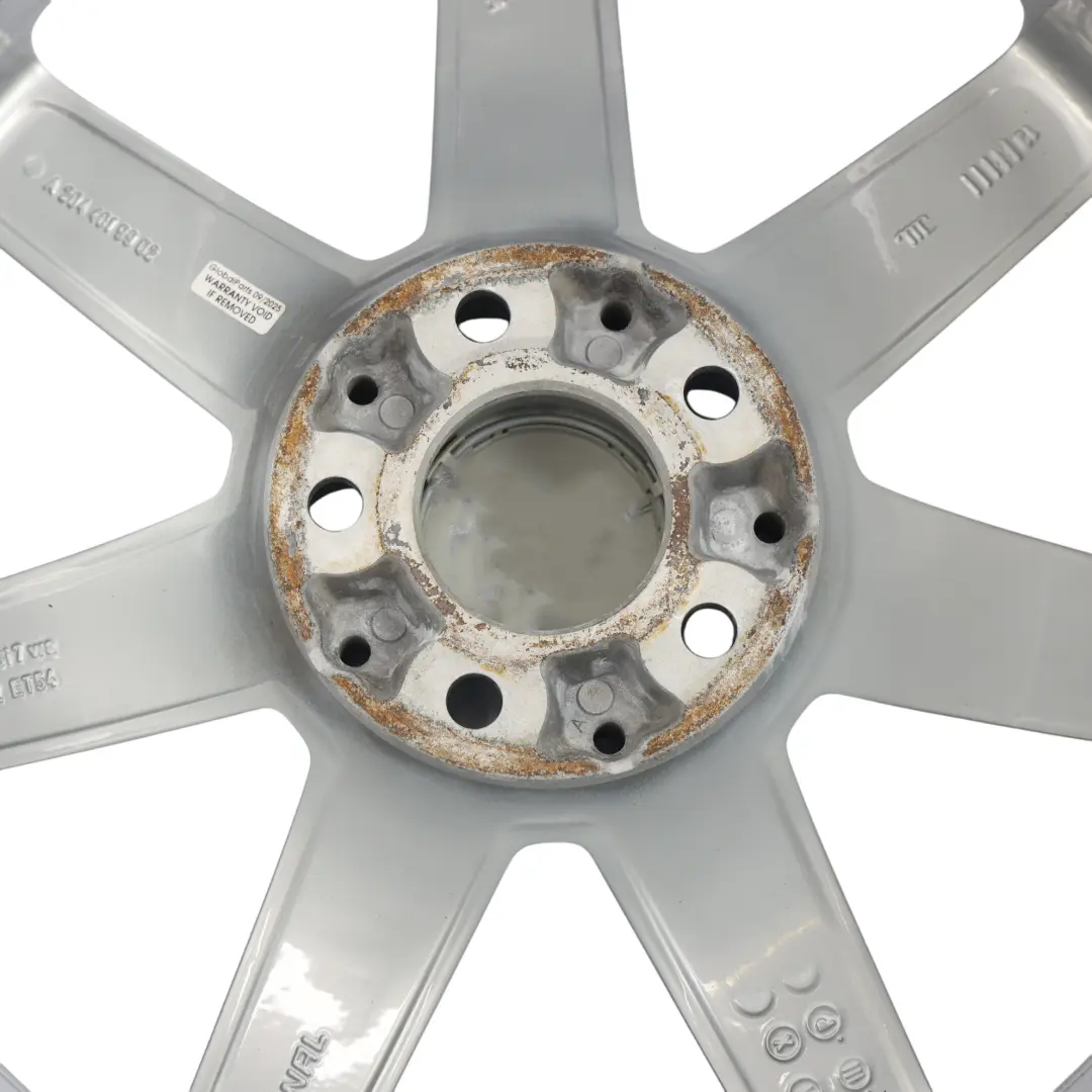 Mercedes W204 7-Spoke AMG Silver Rear Alloy Wheel Rim 18" 8,5J - SKU A2044019902-9 - Part number A2044019902