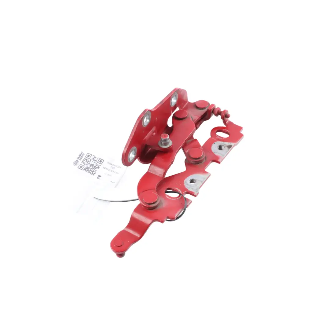 W207 Hood Bonnet Hinge Right O/S Fire Opal Red - 590 to Mercedes C204 with Part number A2048800228 Mercedes C204 W207 Hood Bonnet Hinge Right O/S Fire Opal Red - 590 - SKU A2048800228-FUP - Part number A2048800228