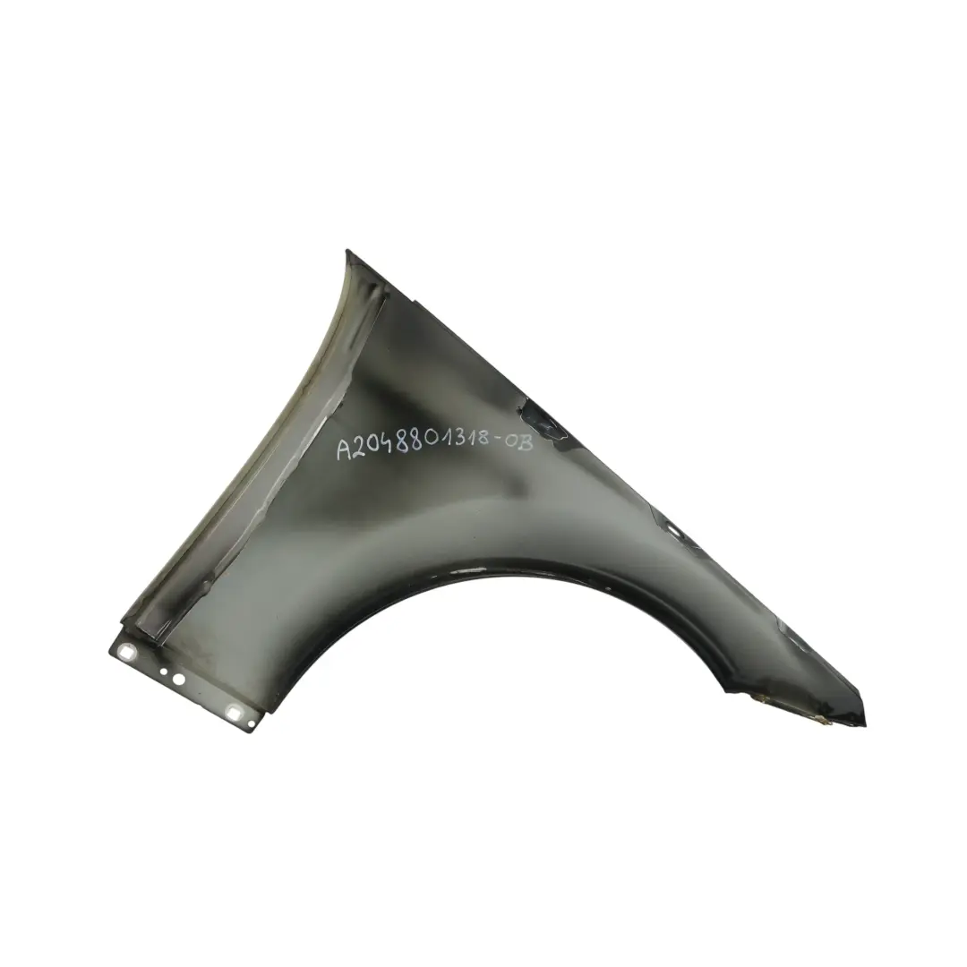 Mercedes W204 Side Wing Panel Fender Front Left N/S Obsidian Black Metallic 197 - SKU A2048801318-OB - Part number A2048801318