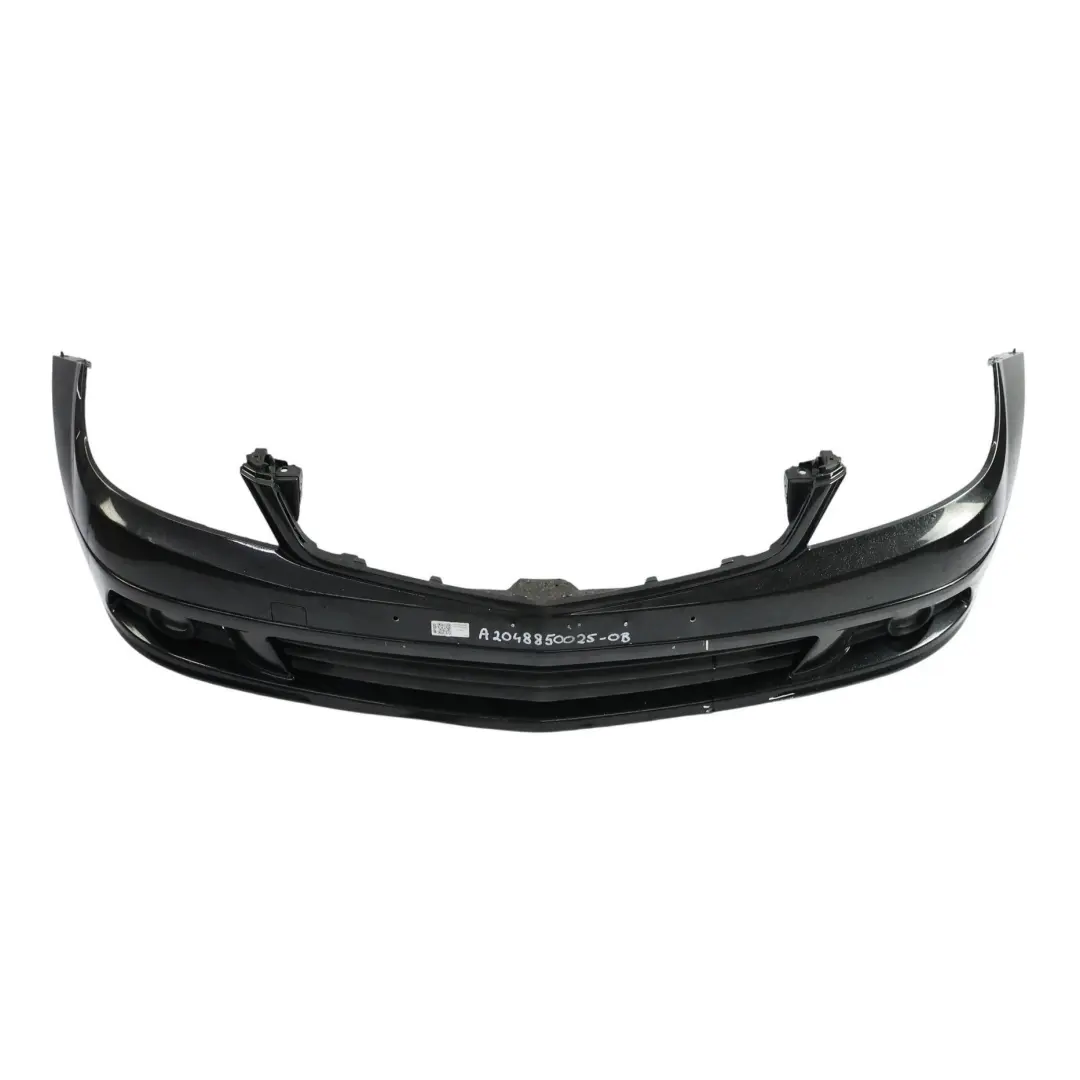 Front Bumper Trim Panel Cover Obsidian Black Metallic - 197 to Mercedes W204 with Part number A2048850025 Mercedes W204 Front Bumper Trim Panel Cover Obsidian Black Metallic - 197 - SKU A2048850025-OB - Part number A2048850025