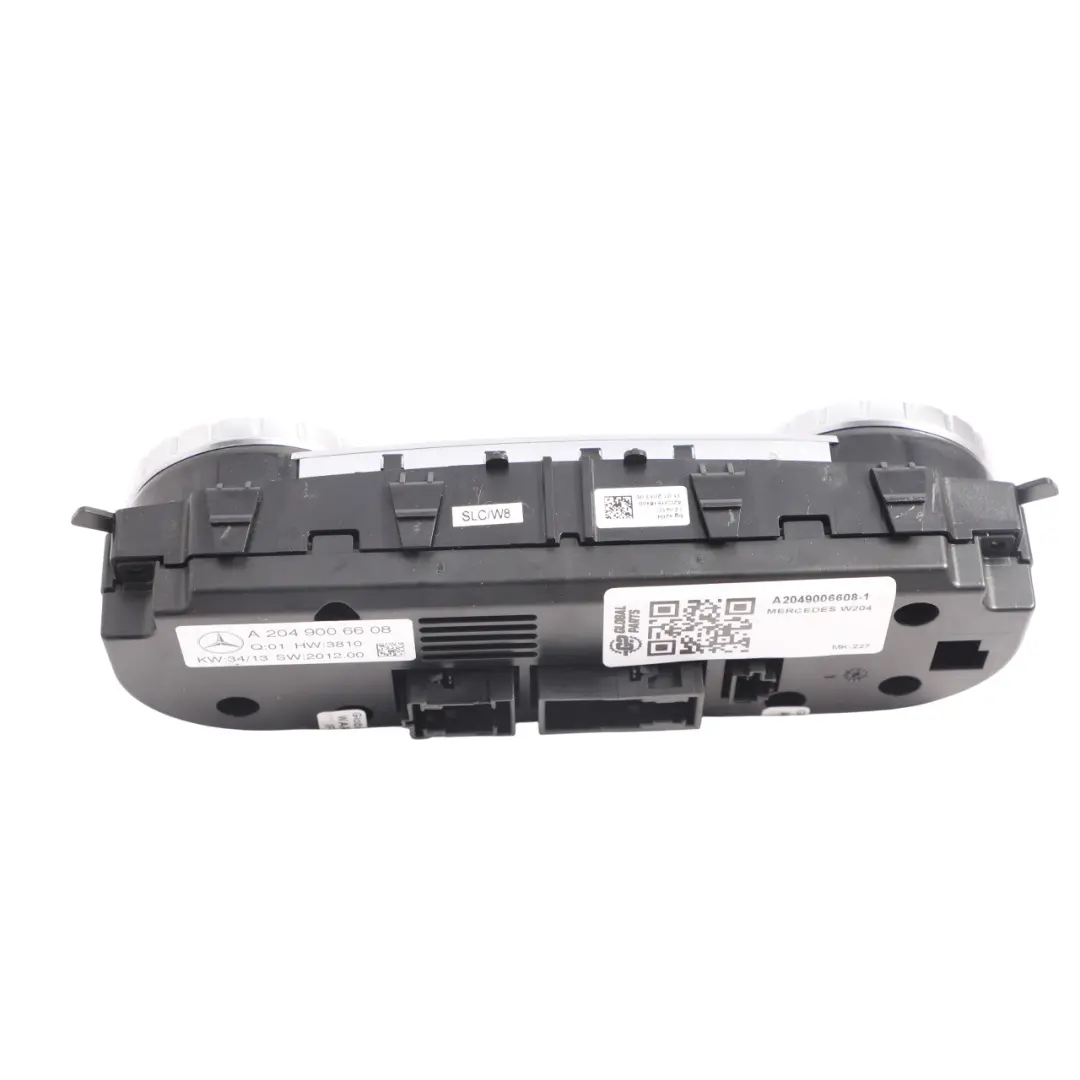 Conditioning Unit Control Switch Panel Module to Mercedes W204 Air with Part number A2049006608 Mercedes W204 Air Conditioning Unit Control Switch Panel Module - SKU A2049006608-1 - Part number A2049006608