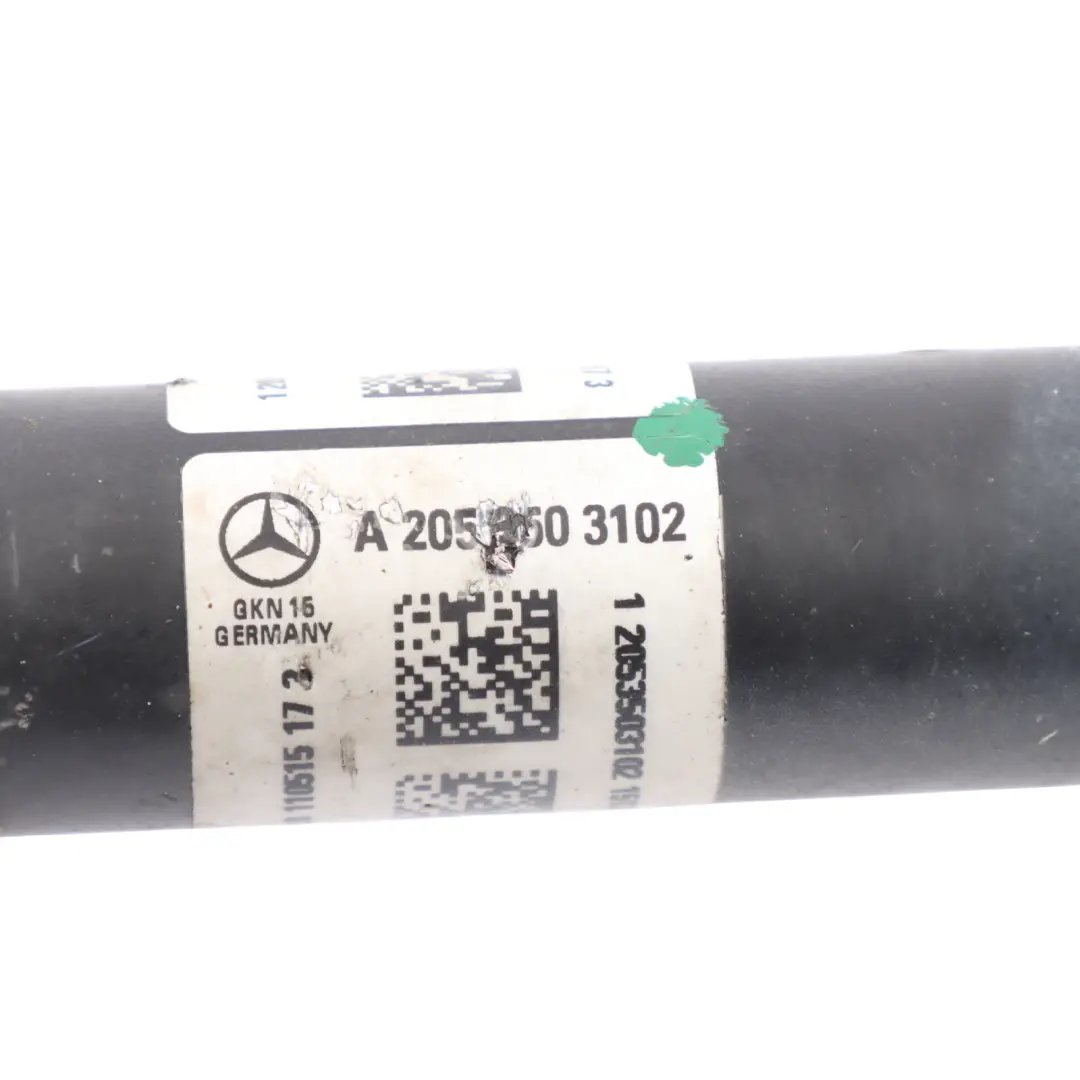 Mercedes W205 Rear Axle Driveshaft Right O/S - SKU A2053503102 - Part number A2053503102