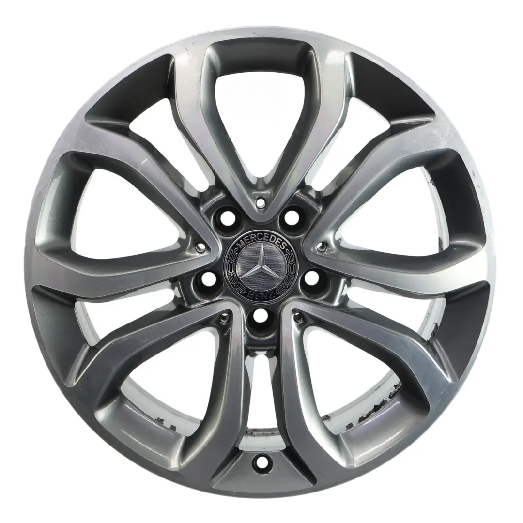 Leichtmetallfelge 5 Doppelspeiche 17" 7J ET:48,5 für Mercedes W205 mit Teilenummer A2054010200 Mercedes W205 Leichtmetallfelge 5 Doppelspeiche 17" 7J ET:48,5 - SKU A2054010200-3 - Teilenummer A2054010200