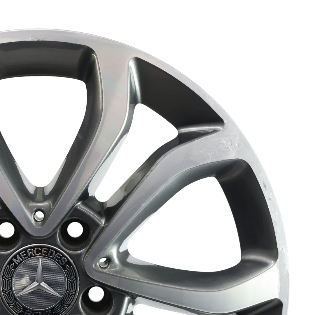 Leichtmetallfelge 5 Doppelspeiche 17" 7J ET:48,5 für Mercedes W205 mit Teilenummer A2054010200 Mercedes W205 Leichtmetallfelge 5 Doppelspeiche 17" 7J ET:48,5 - SKU A2054010200-3 - Teilenummer A2054010200