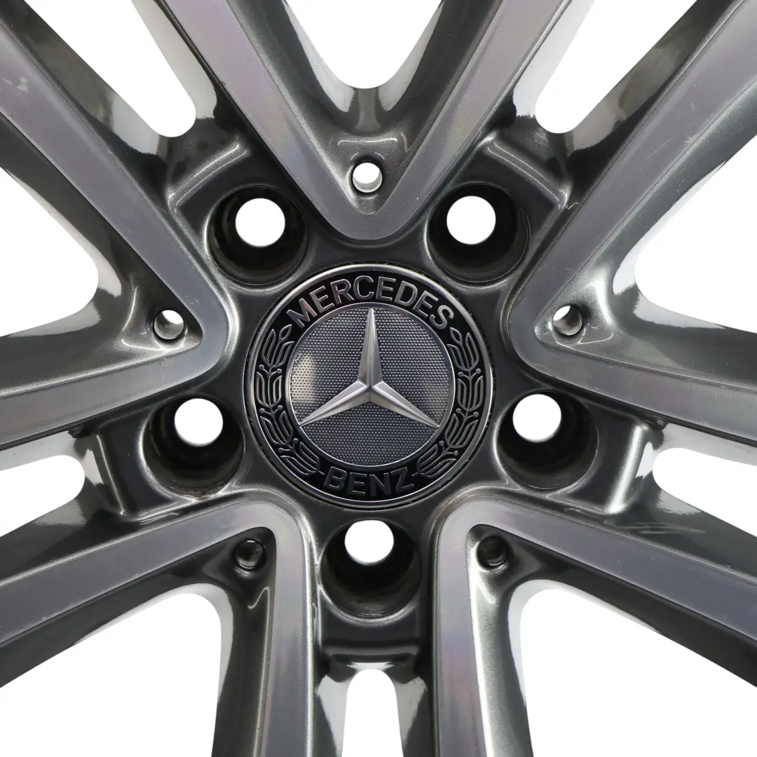 Alloy Wheel Rim 5 Double Spoke 17" 7J ET:48,5 to Mercedes W205 with Part number A2054010200 Mercedes W205 Alloy Wheel Rim 5 Double Spoke 17" 7J ET:48,5 - SKU A2054010200-3 - Part number A2054010200