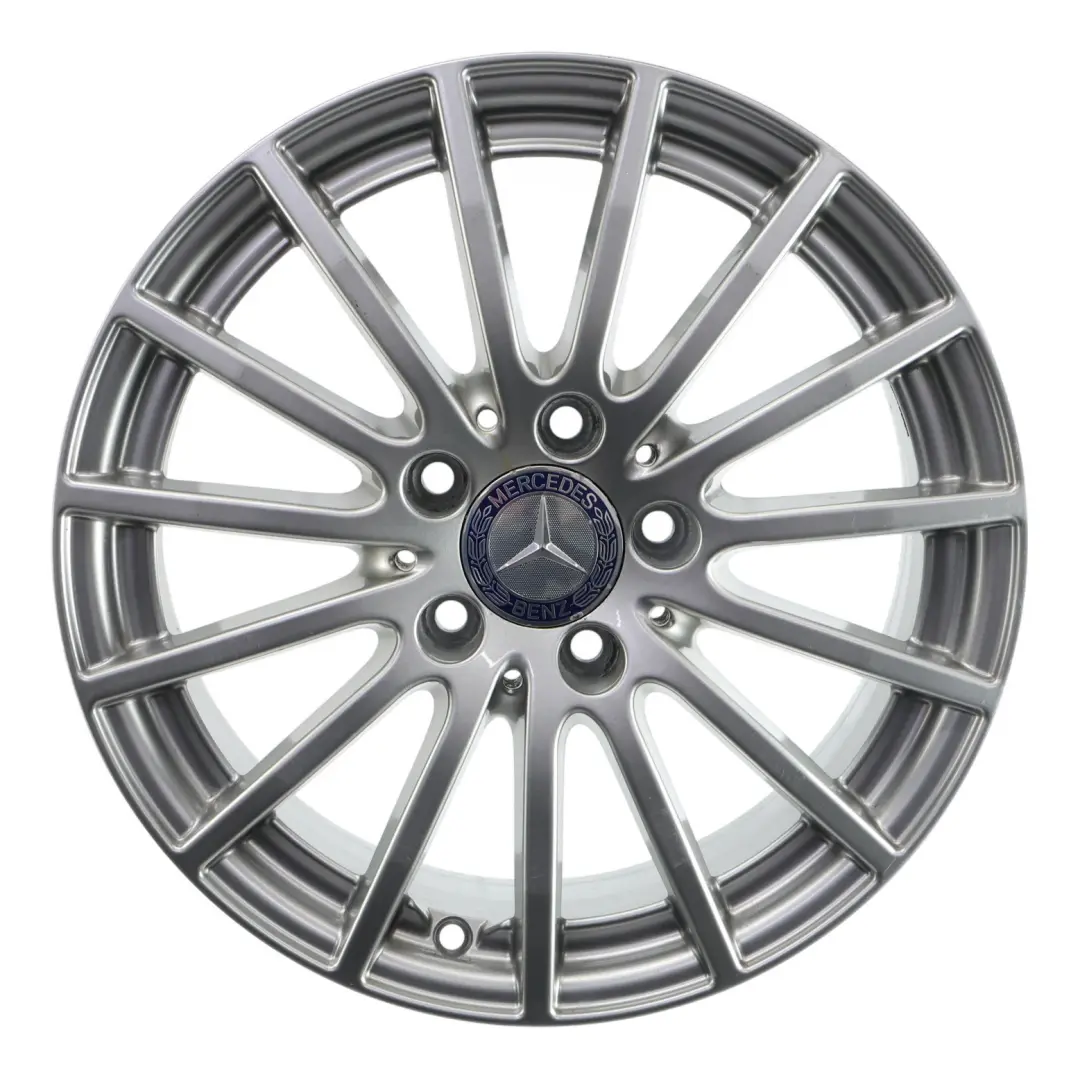 Mercedes W205 Silver Wheel Alloy Rim 16" 6,5J ET:38 15 Spoke - SKU A2054012502-4 - Part number A2054012502