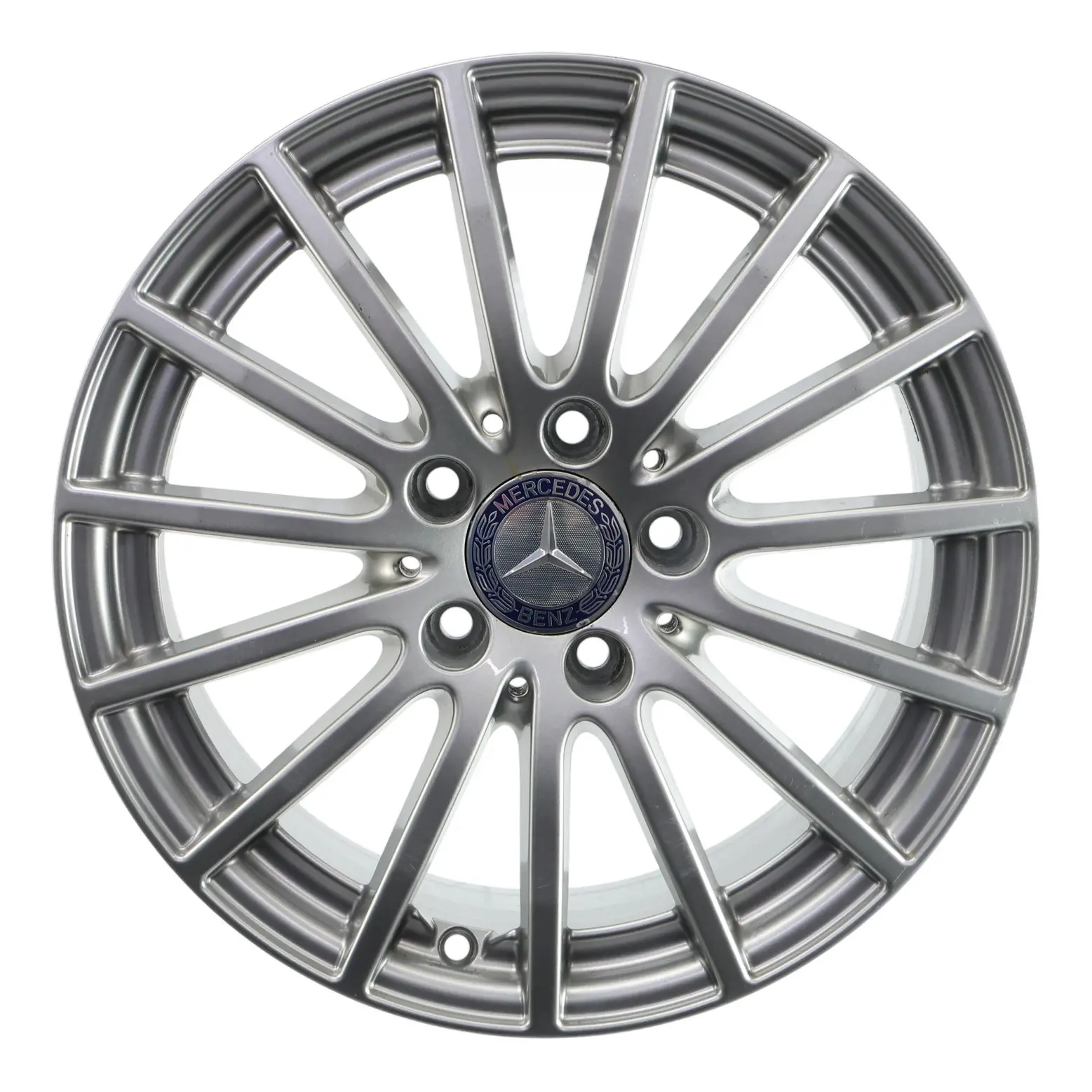Mercedes W205 Silver Wheel Alloy Rim 16" 6,5J ET:38 15 Spoke A2054012502