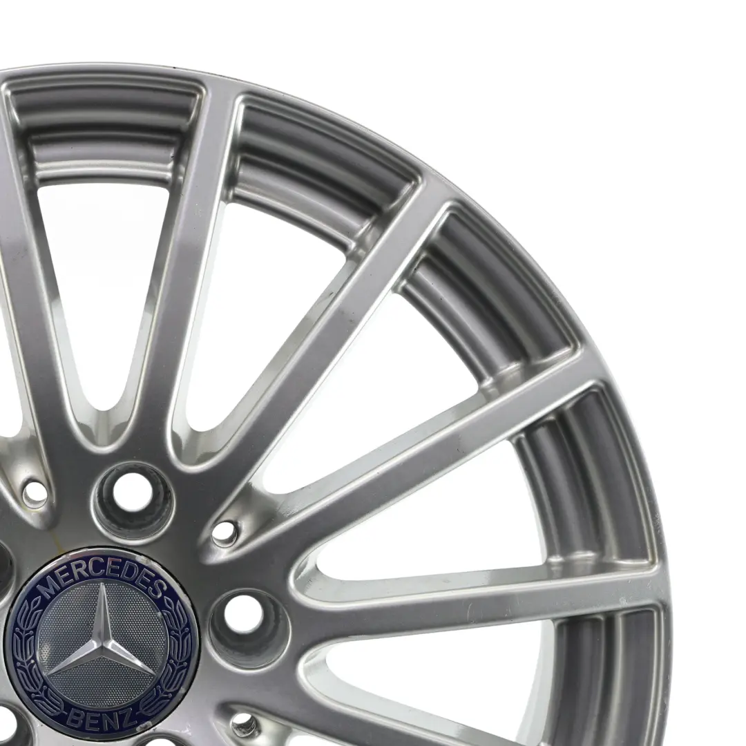 Mercedes W205 Silver Wheel Alloy Rim 16" 6,5J ET:38 15 Spoke - SKU A2054012502-4 - Part number A2054012502