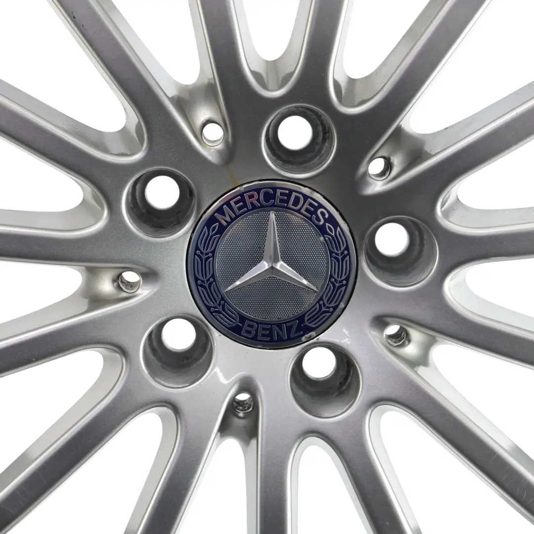 Mercedes W205 Silver Wheel Alloy Rim 16" 6,5J ET:38 15 Spoke - SKU A2054012502-4 - Part number A2054012502