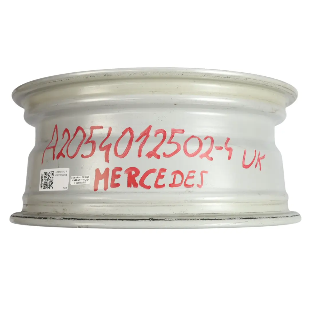 Mercedes W205 Silver Wheel Alloy Rim 16" 6,5J ET:38 15 Spoke - SKU A2054012502-4 - Part number A2054012502