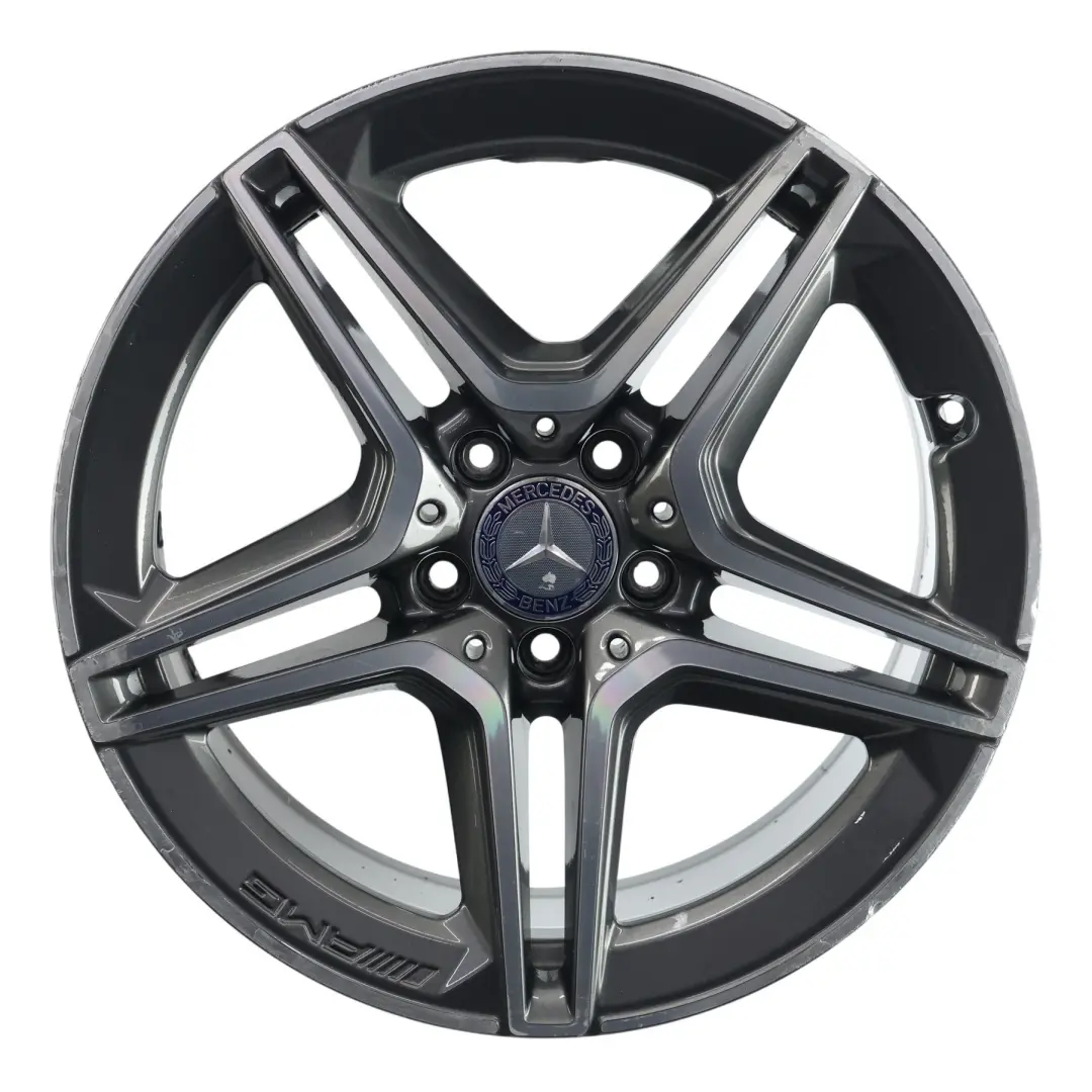 Llanta aleación trasera AMG 18" ET:49 8,5J para Mercedes W205 con número de pieza A2054019600 Mercedes W205 Llanta aleación trasera AMG 18" ET:49 8,5J - SKU A2054019600-1 - Número de pieza A2054019600