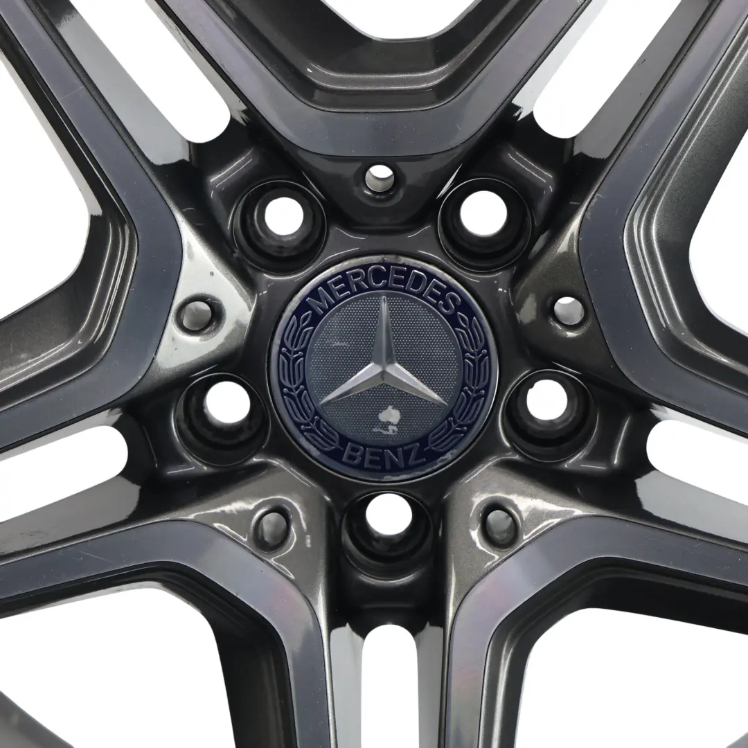 Alloy Wheel Rim AMG 18" ET:49 8,5J 5 Double Spoke to Mercedes W205 Rear with Part number A2054019600 Mercedes W205 Rear Alloy Wheel Rim AMG 18" ET:49 8,5J 5 Double Spoke - SKU A2054019600-1 - Part number A2054019600