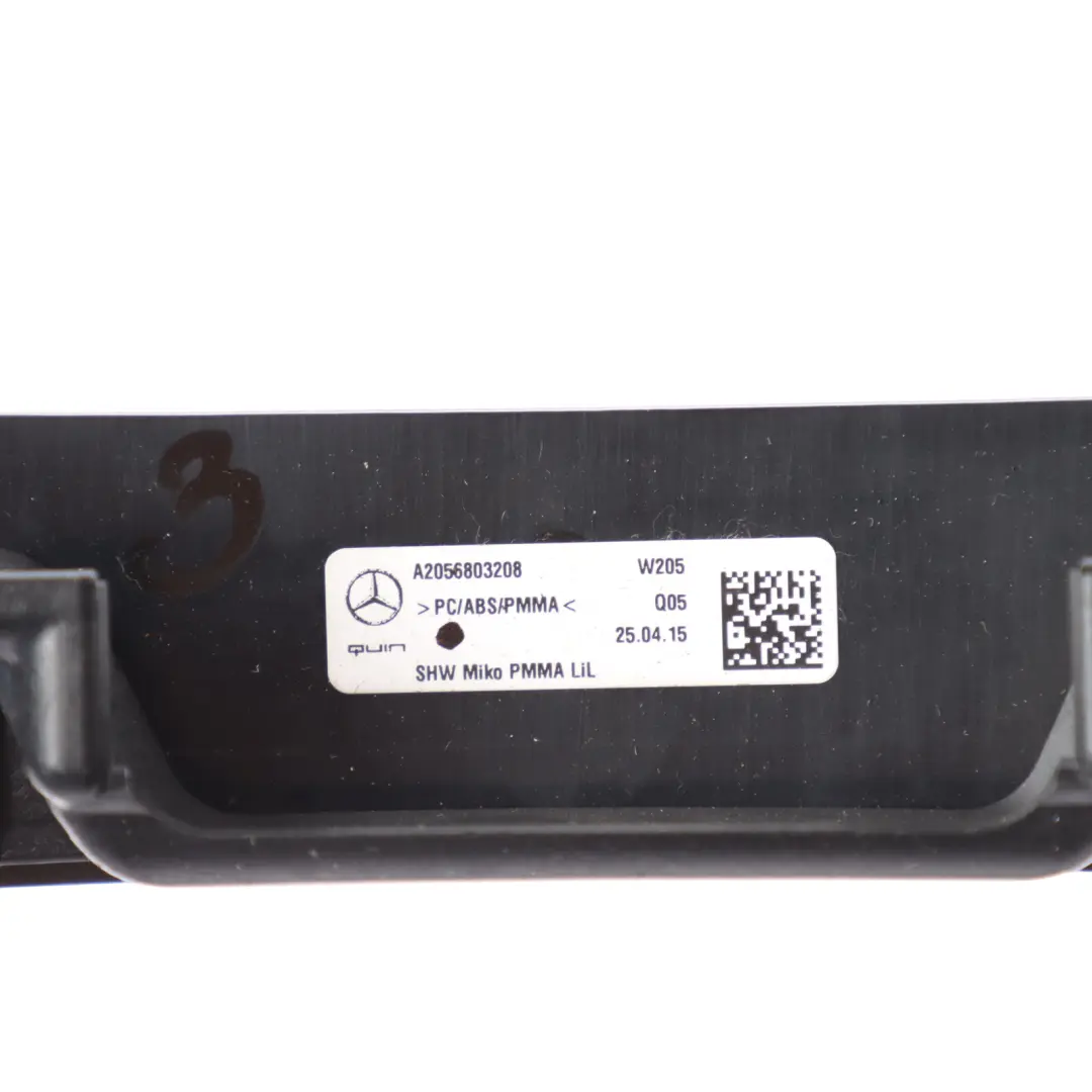 Dashboard Trim Surround Radio Air Vent Cover Frame to Mercedes W205 with Part number A2056803208 Mercedes W205 Dashboard Trim Surround Radio Air Vent Cover Frame - SKU A2056803208 - Part number A2056803208