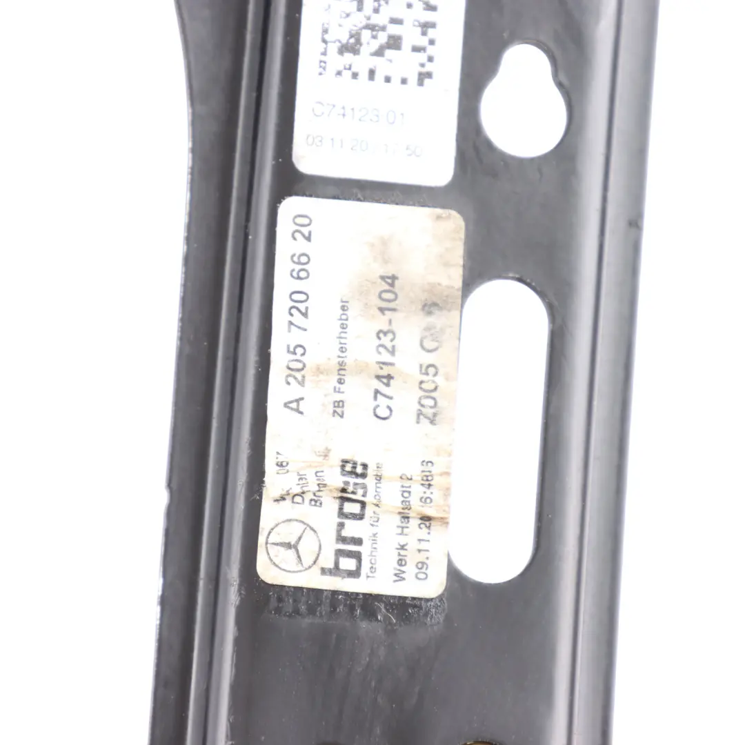 Elevalunas Eléctrico Delantero Derecho para Mercedes C205 con número de pieza A2057206620 Mercedes C205 Elevalunas Eléctrico Delantero Derecho - SKU A2057206620 - Número de pieza A2057206620