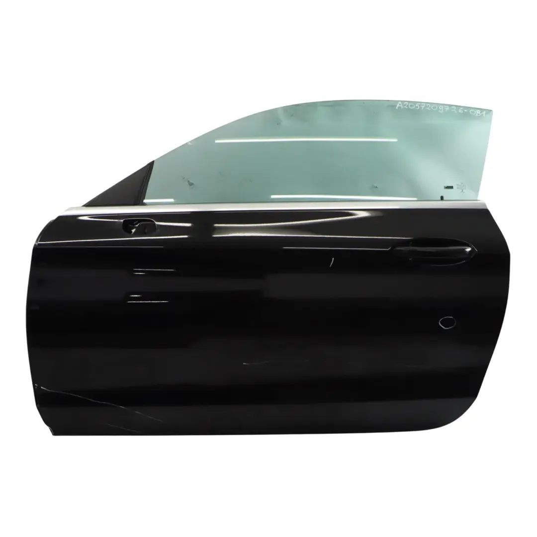 Mercedes C205 Door Front Left N/S Obsidian Black Metallic - 197 - SKU A2057209726-OB1 - Part number A2057209726