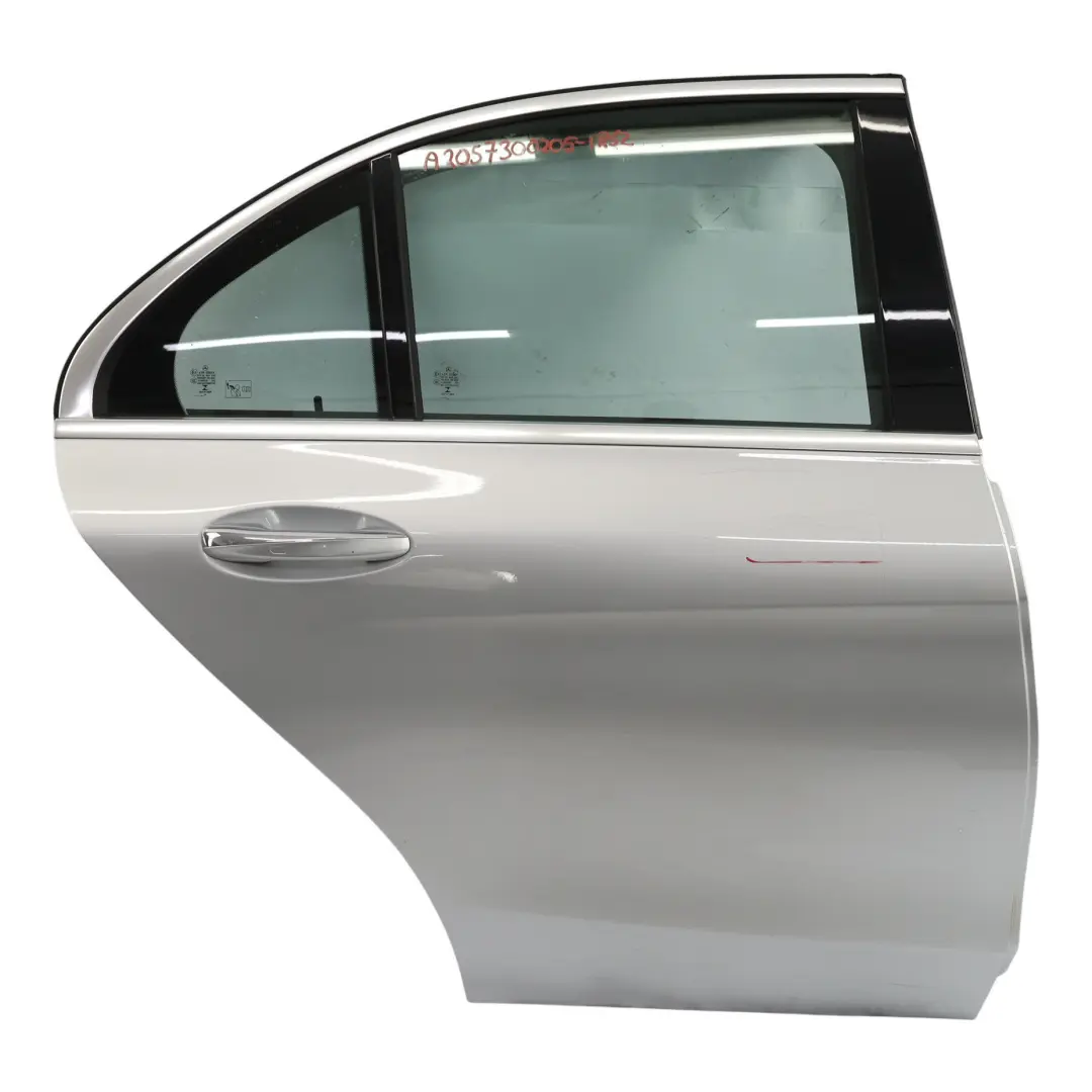 Mercedes W205 Door Rear Right O/S Iridium Silver Metallic - 775 - SKU A2057300205-IRS2 - Part number A2057300205