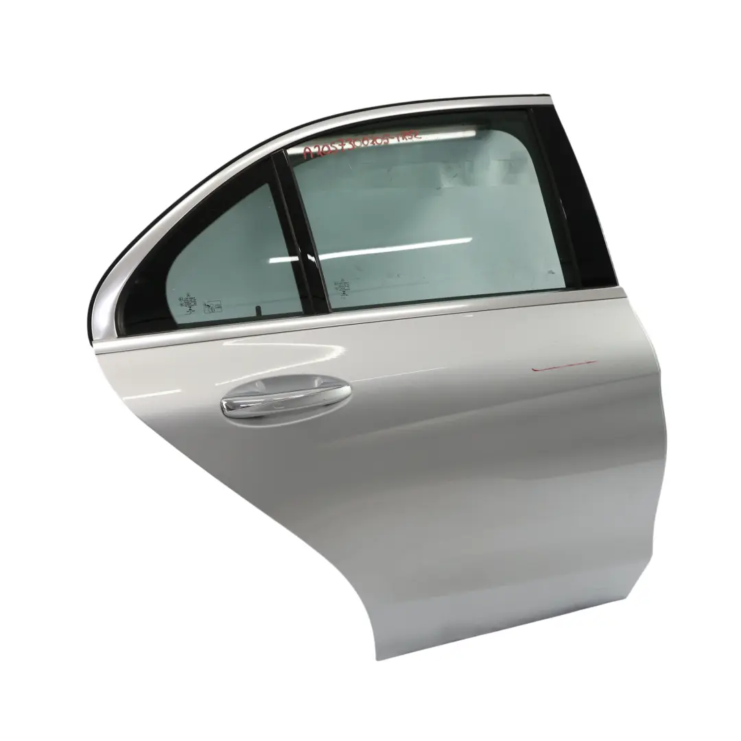 Mercedes W205 Door Rear Right O/S Iridium Silver Metallic - 775 - SKU A2057300205-IRS2 - Part number A2057300205